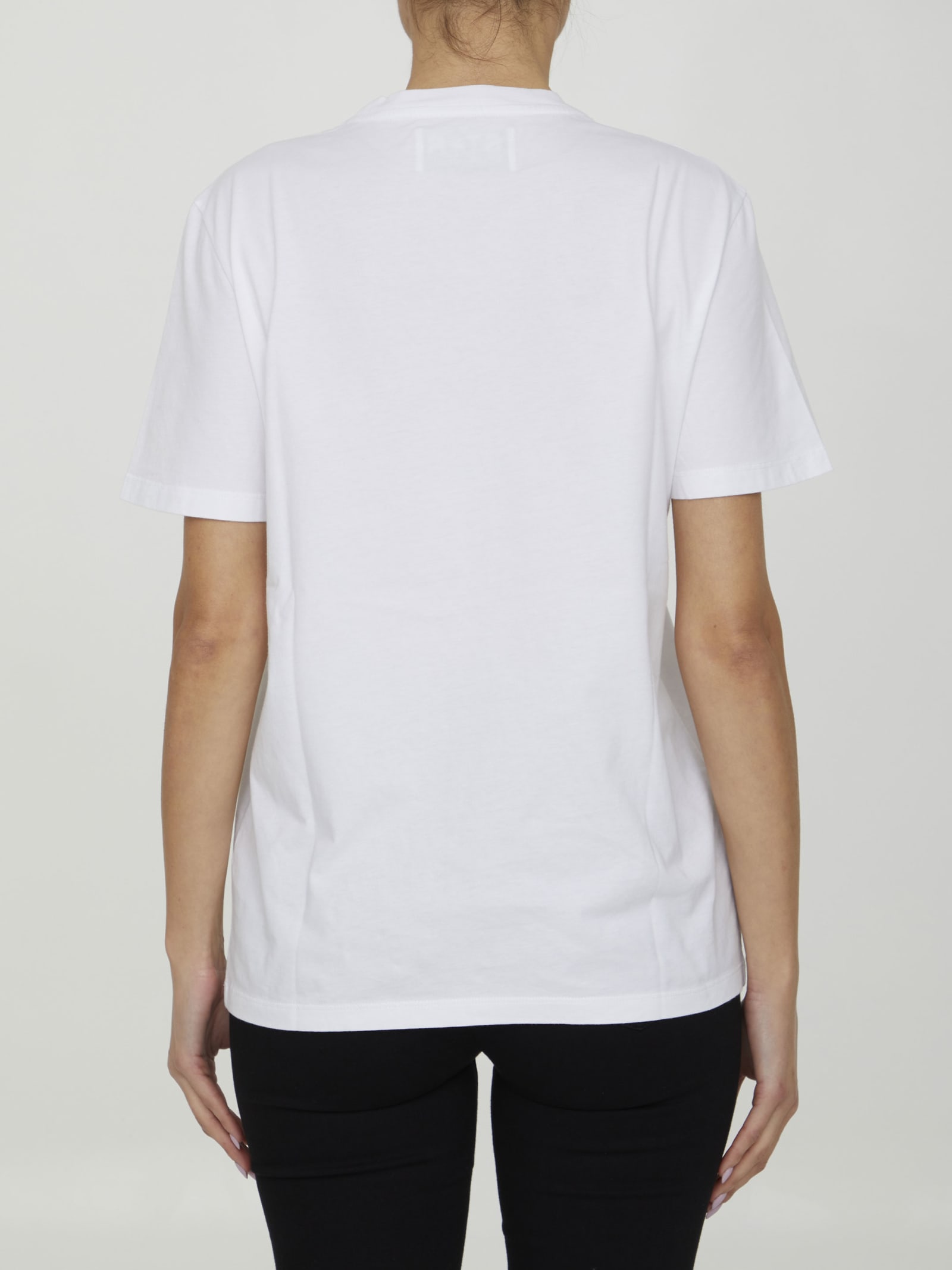 Shop Golden Goose White T-shirt With Logo