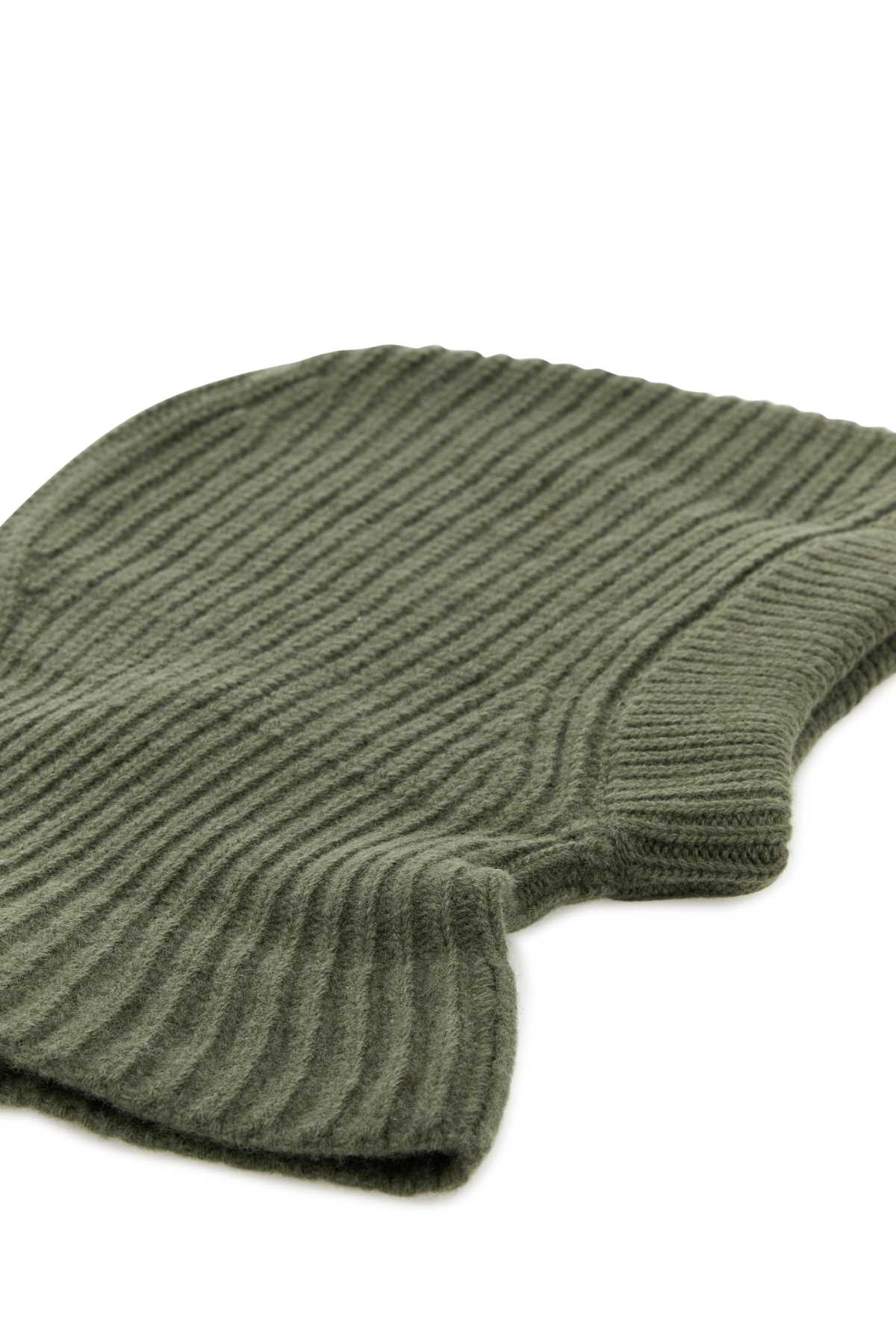 Shop Lemaire Army Green Wool Balaclava In Lightmoss