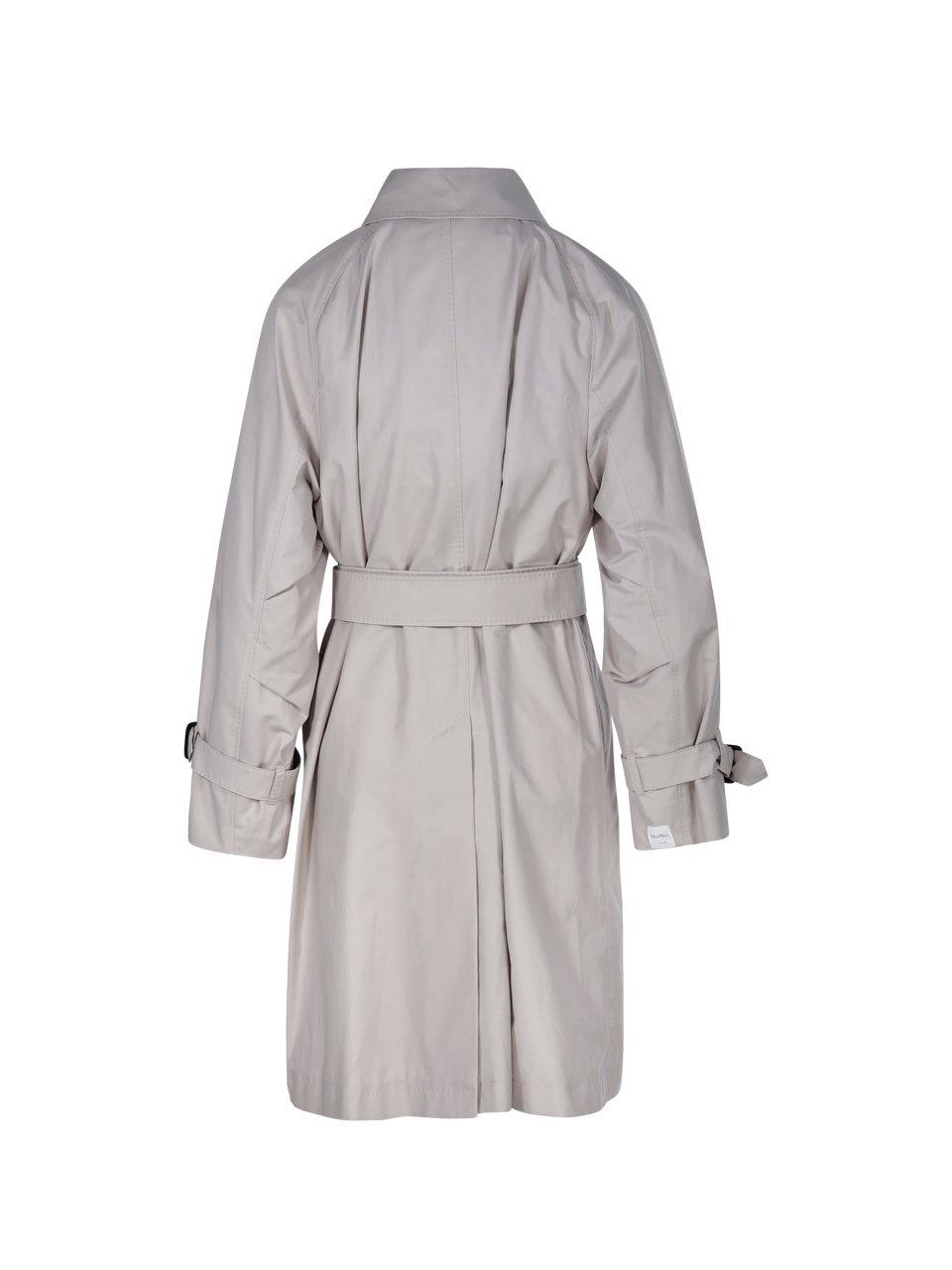 Shop Max Mara The Cube Double-breasted Belted Coat In Beige