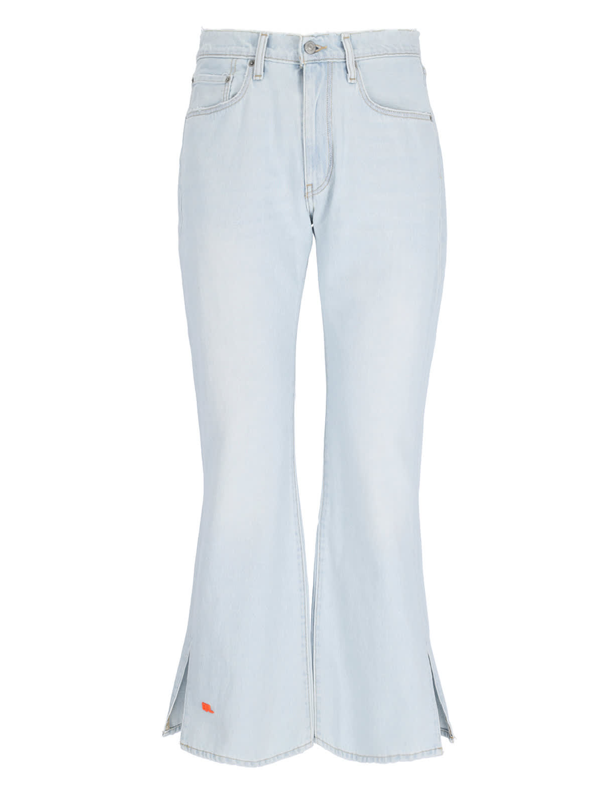Shop Erl X Levis Bootcut Jeans In Light Blue