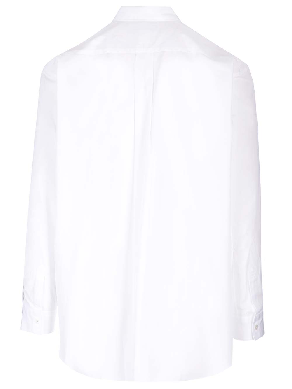 Shop Comme Des Garçons White Poplin Shirt