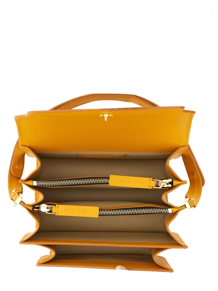 Shop Marni Medium Trunk Bag In Yellow