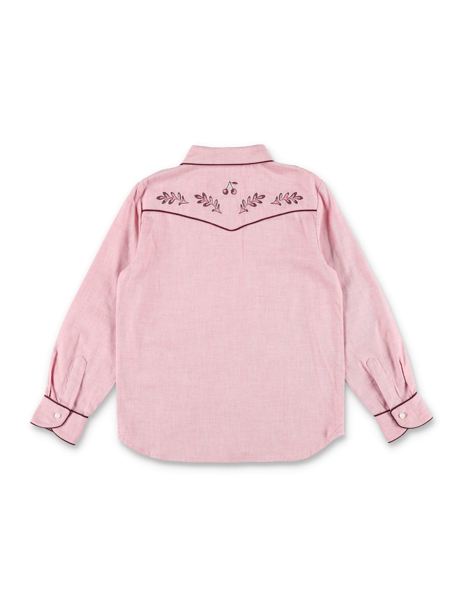 Bonpoint Cotton Embroidered Jiggle Shirt In Pink