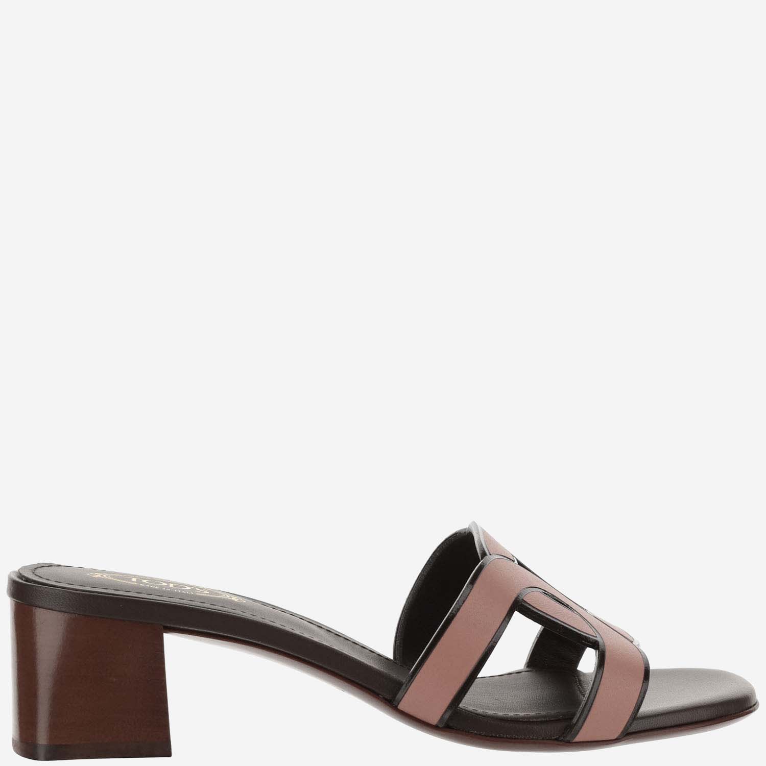 Shop Tod's Monogrammed Sandals In Glicine