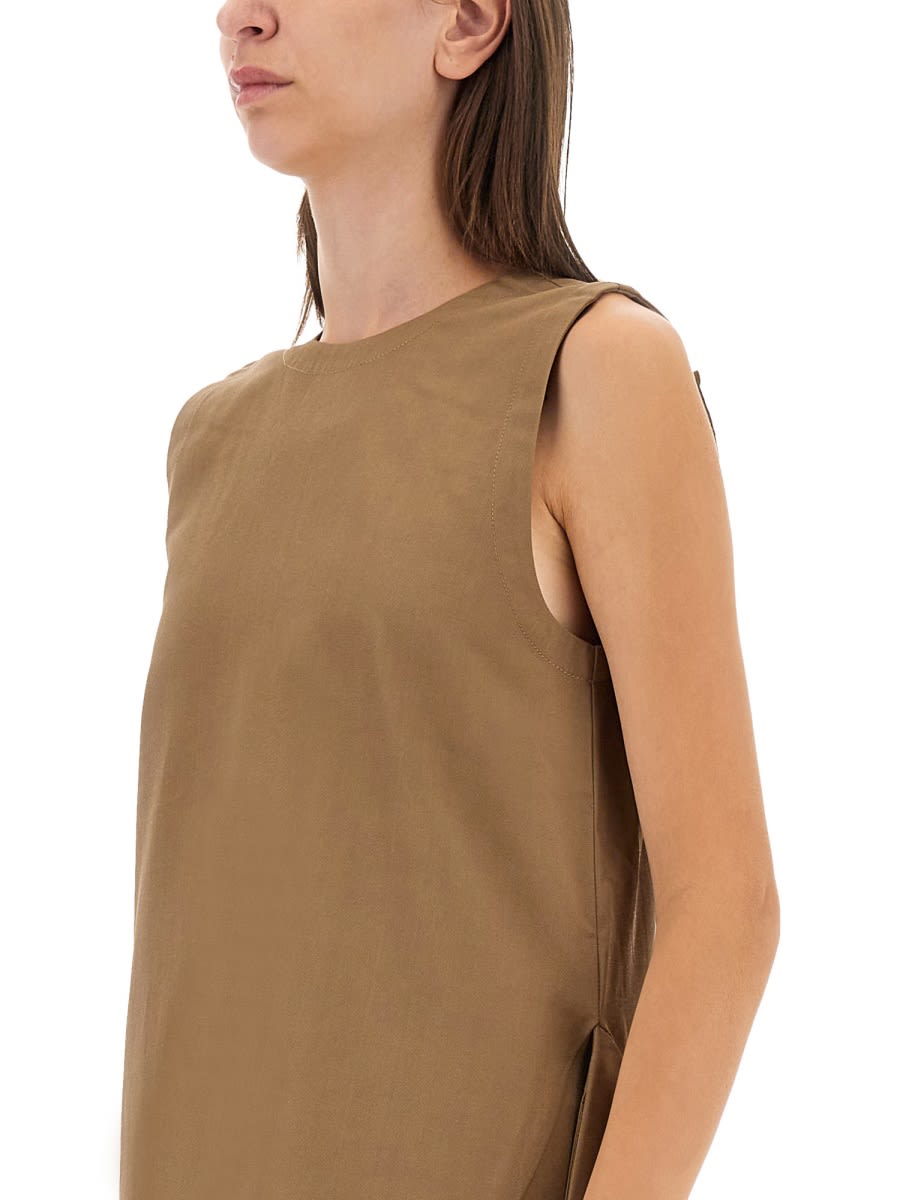 Shop Uma Wang Aura Dress In Beige