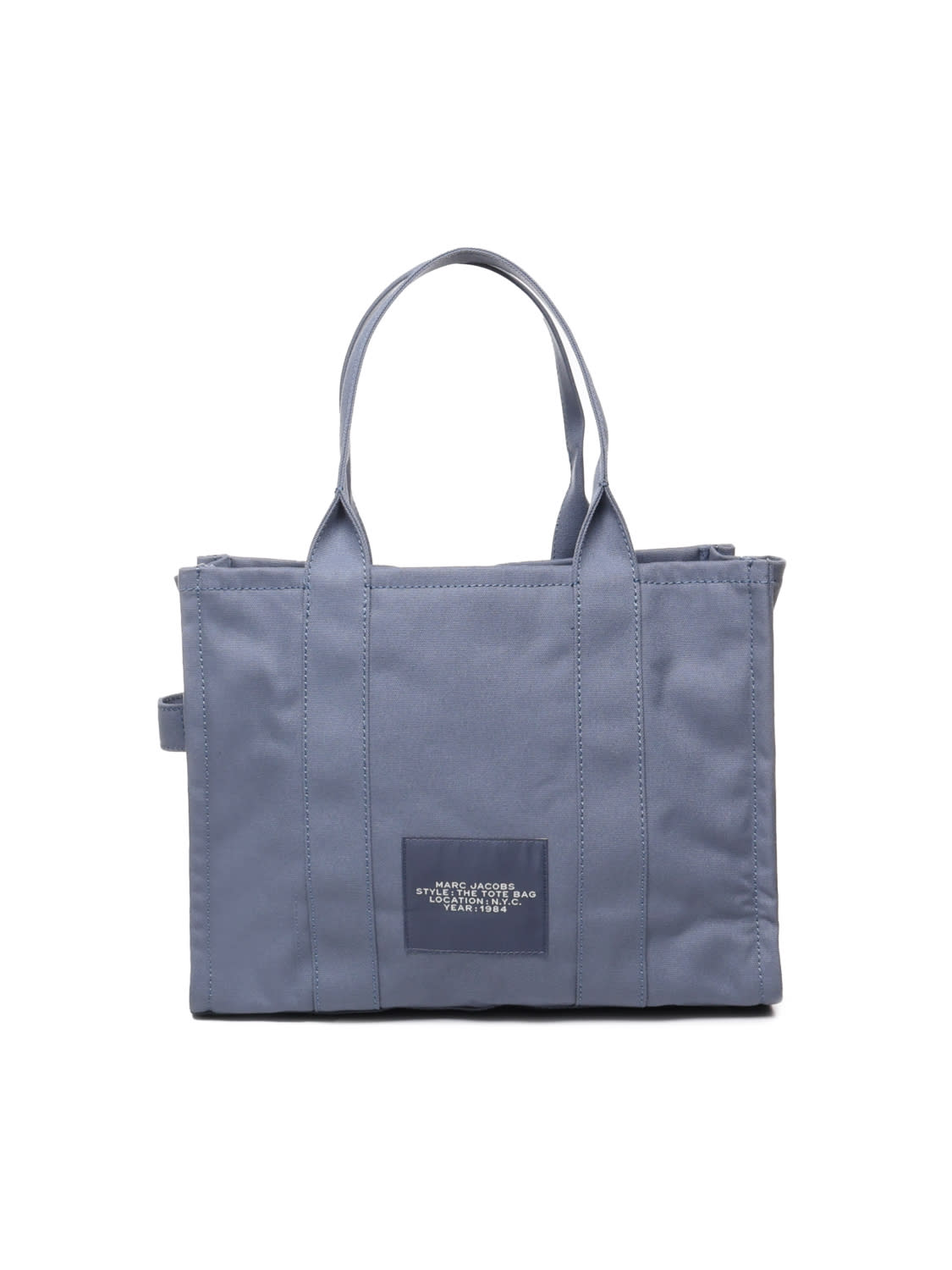 Shop Marc Jacobs The Tote Bag In Cotton In Blue Shadow