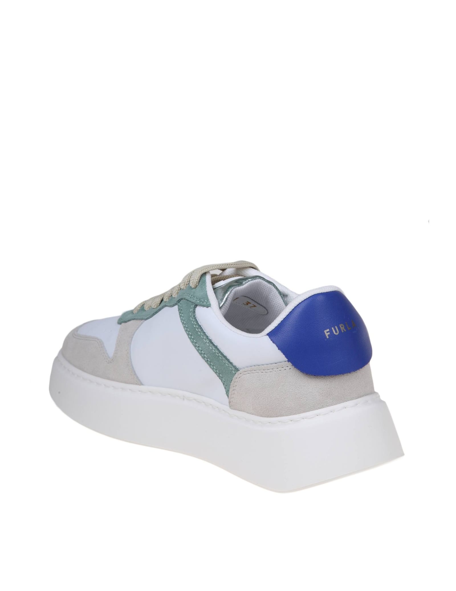 Shop Furla Sneaker Basic Model In Multicolored Synthetic Leather