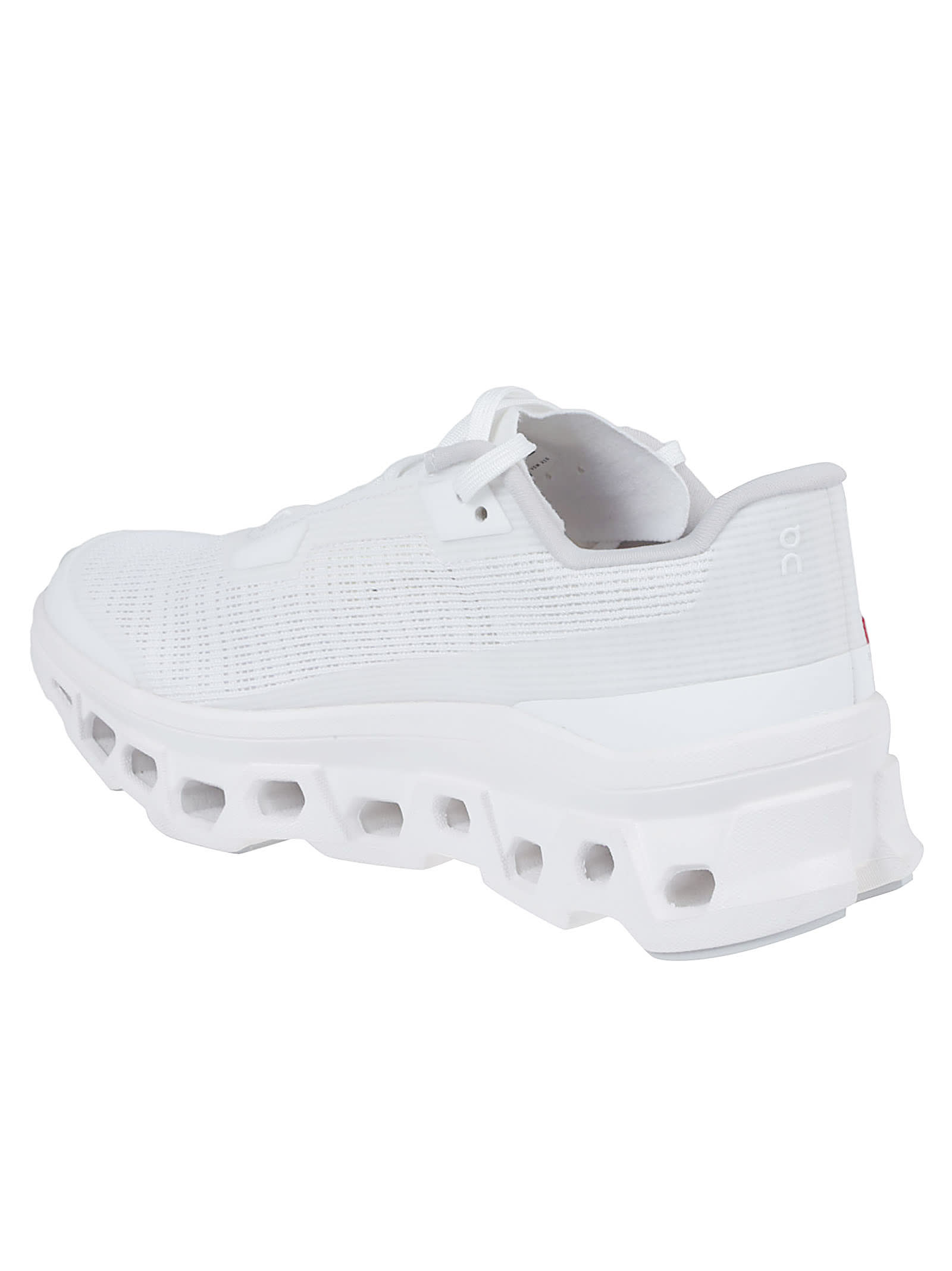 On Lightweight Grey Sneakers With Breathable Upper In White