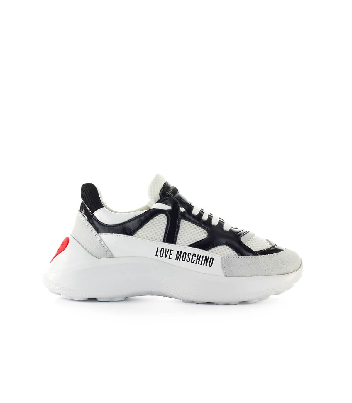 love moschino black sneakers