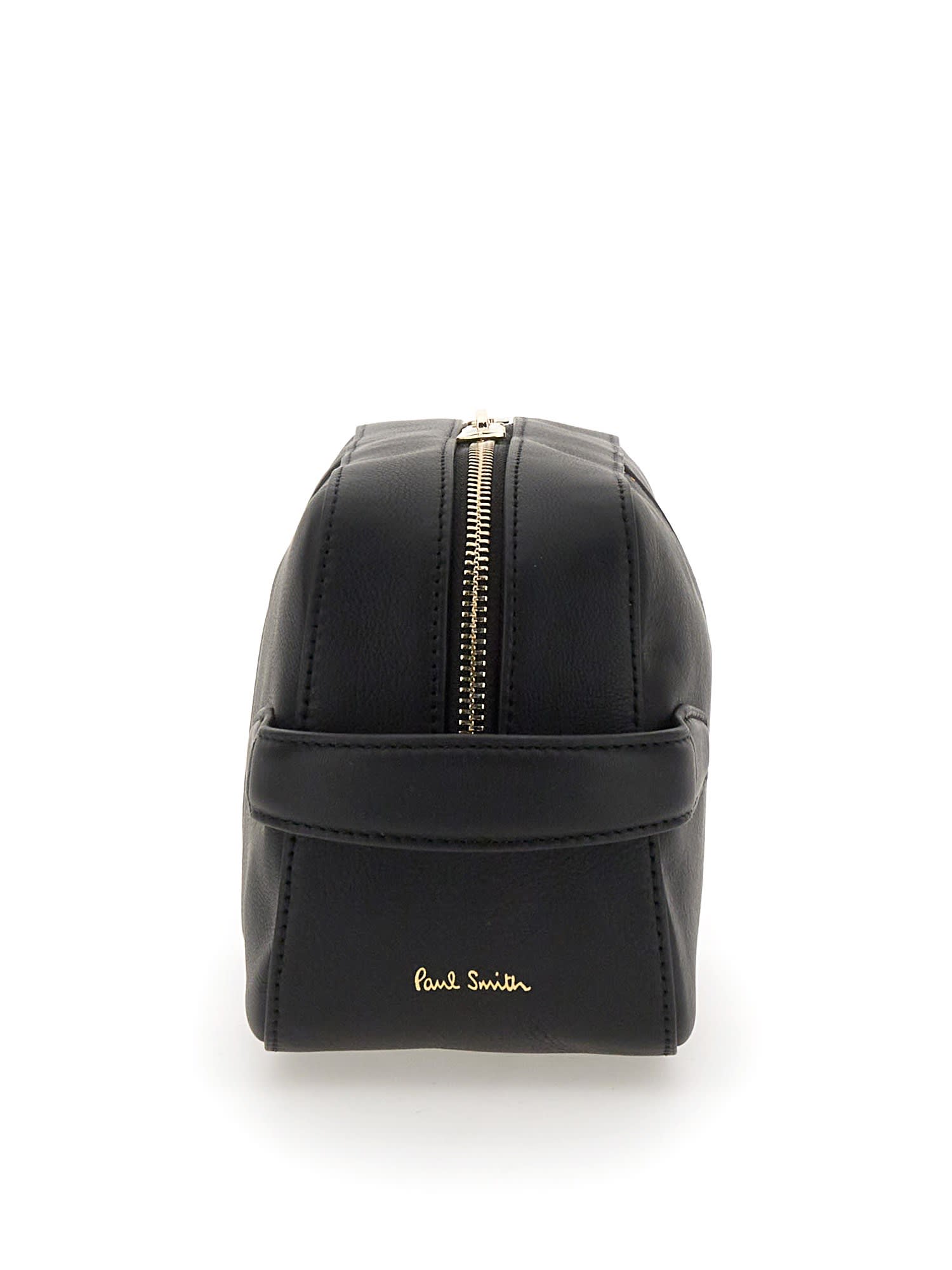 Shop Paul Smith Clutch Bag With Logo In Black