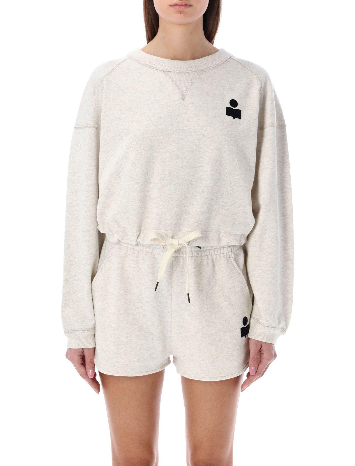 ISABEL MARANT ÉTOILE MARGO CROPPED DRAWSTRING-TRIM SWEATSHIRT