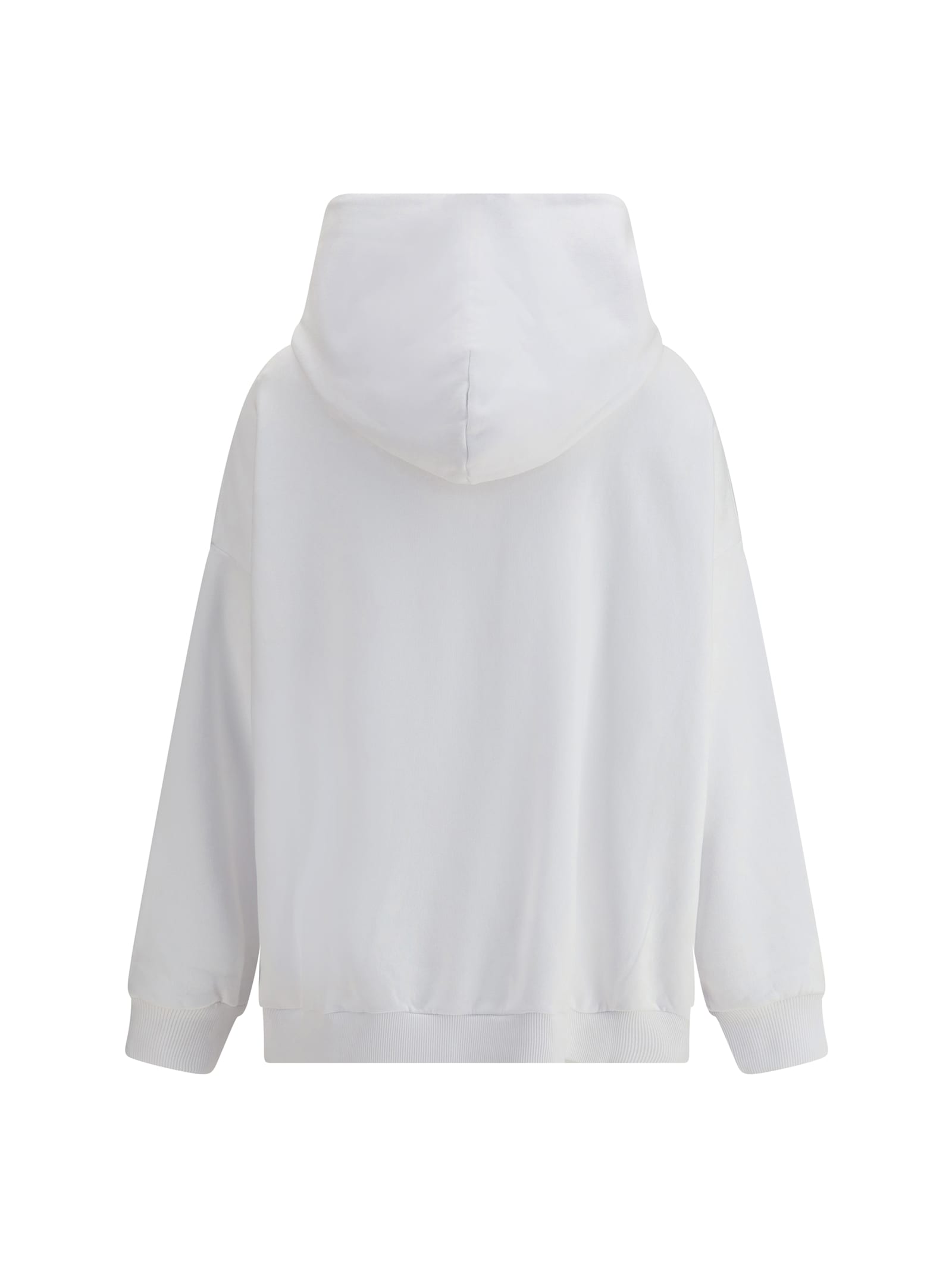 Givenchy Logo Printed Drawstring Hoodie In White