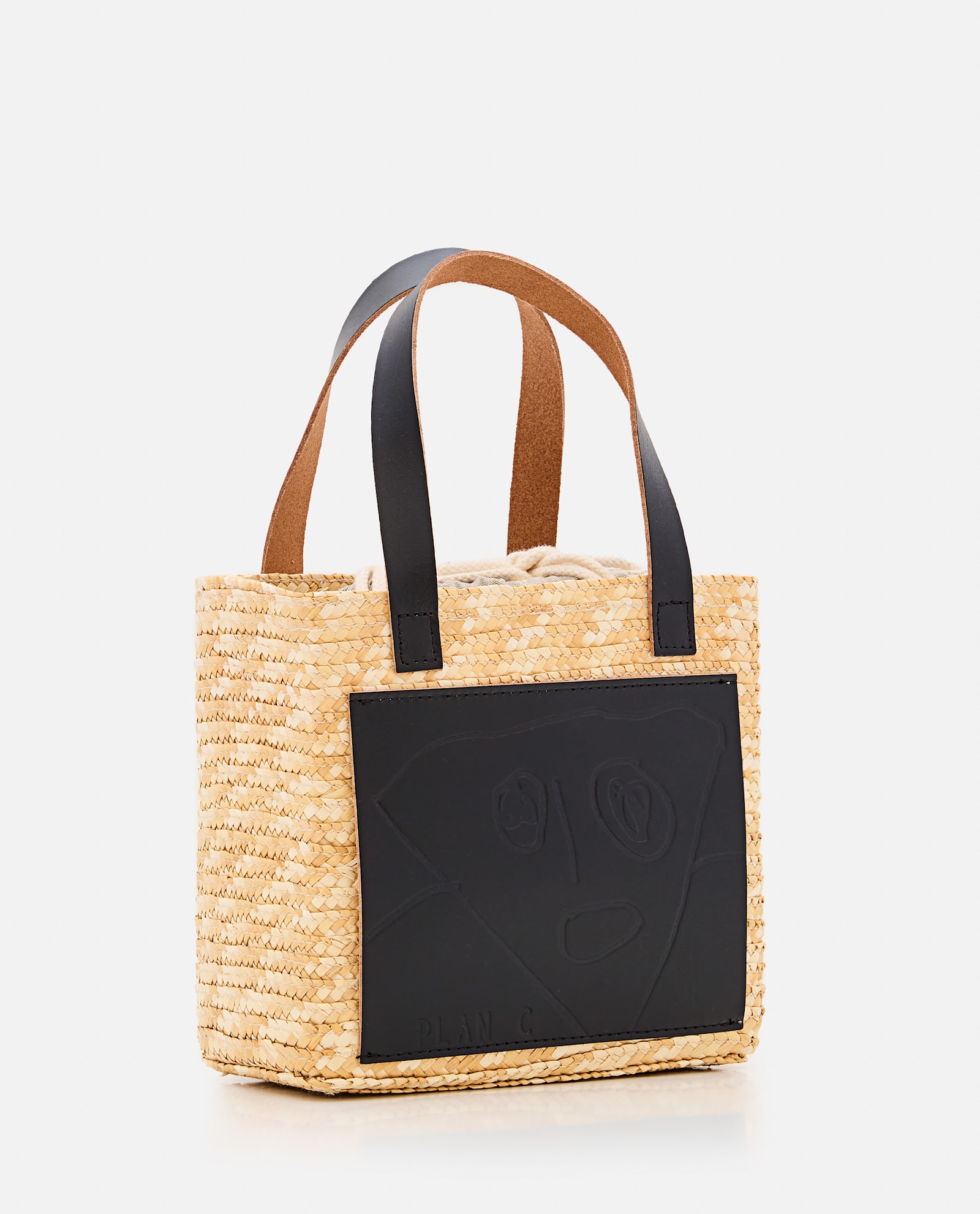 Plan C Mini Shopper In Beige