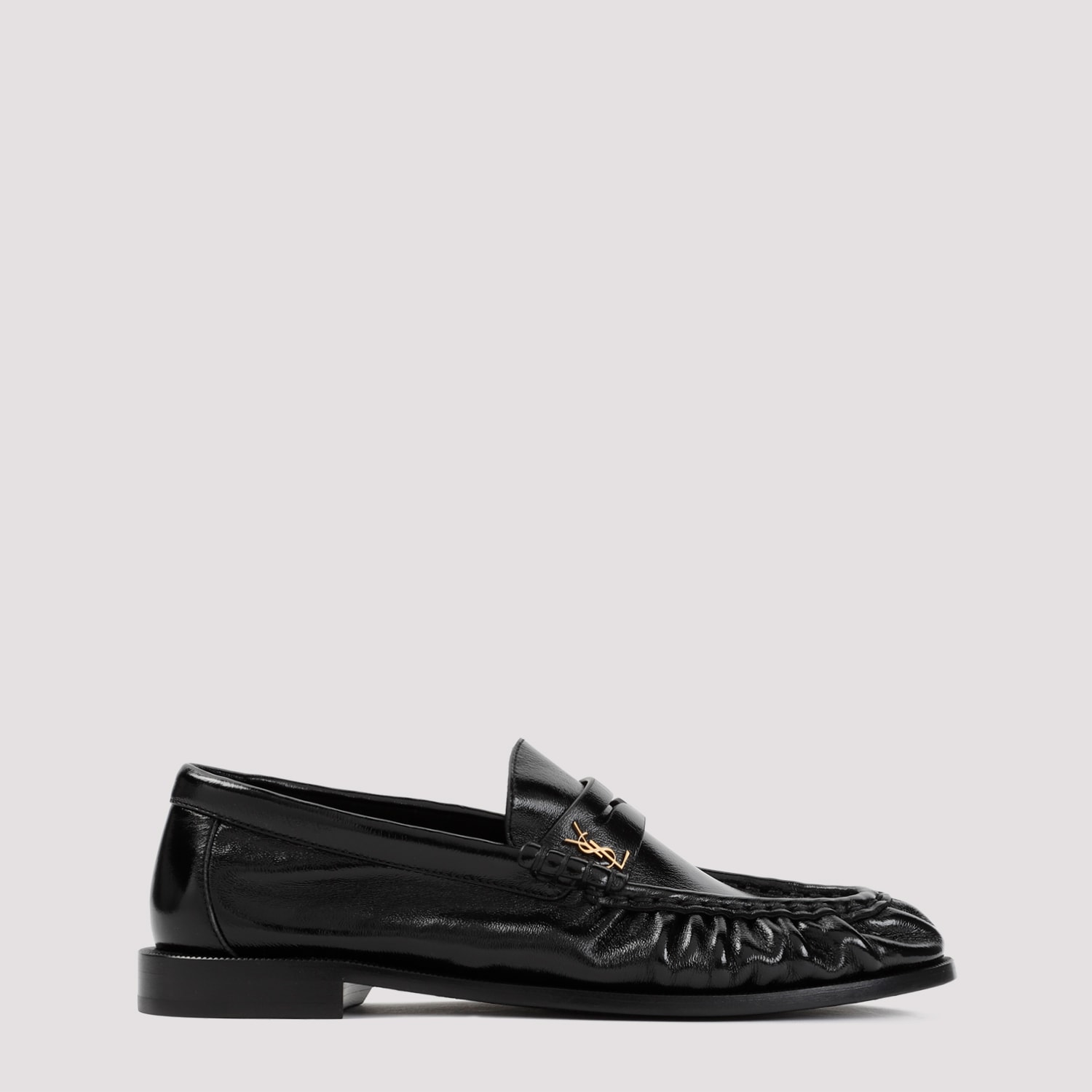 Saint Laurent Le Loafer Nappa Leather Penny Loafers In Black