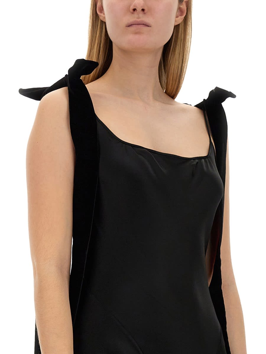 Shop Nina Ricci Long Dress In Black