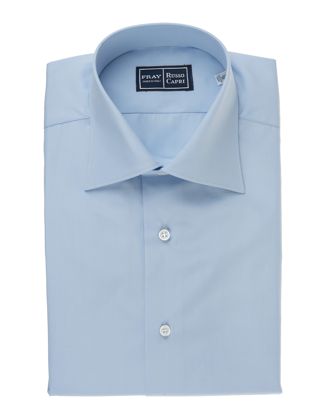 Regular Fit Shirt In Light Blue Popeline