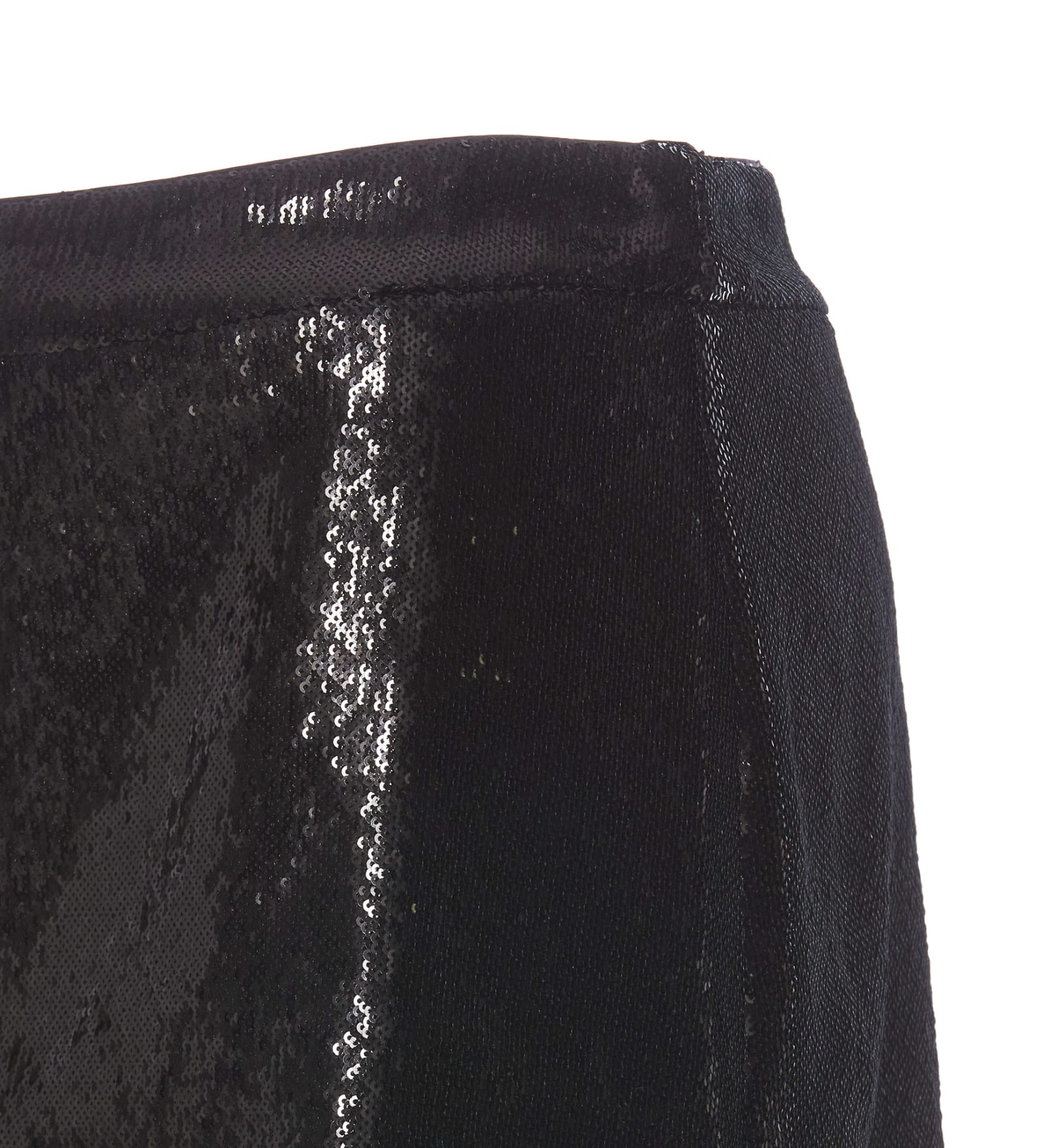 Shop Dolce & Gabbana Mini Sequins Skirt In Black