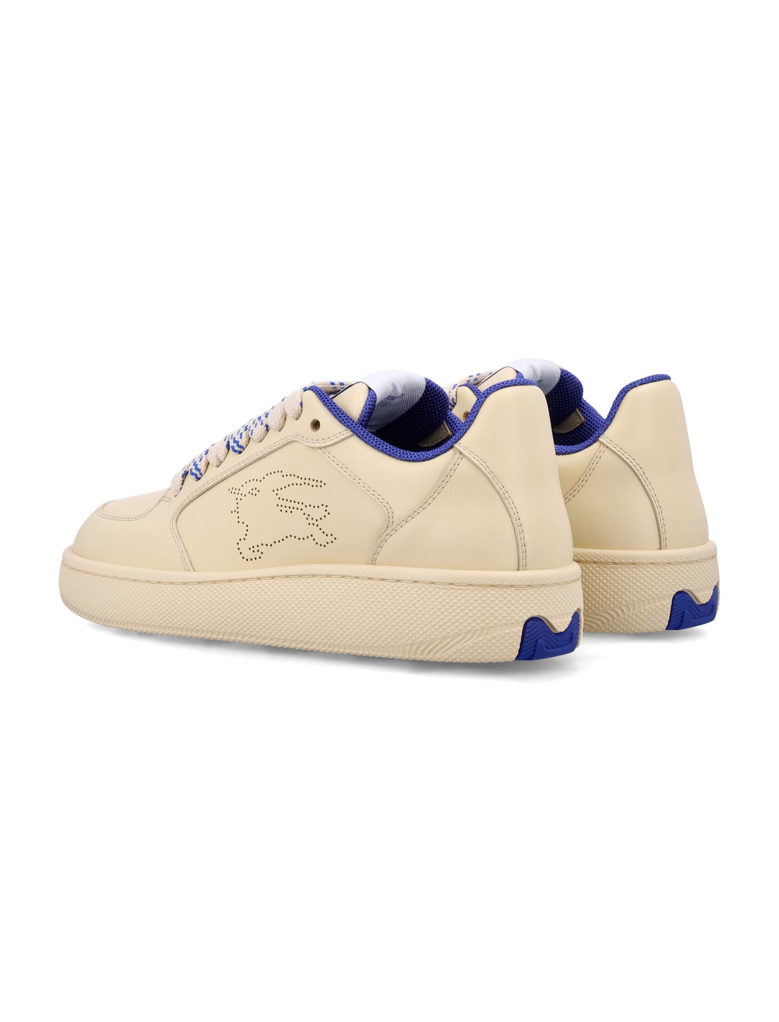 Shop Burberry Lf Stock Sneakers In Vanilla