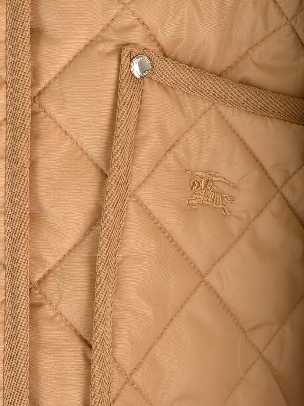 Shop Burberry Cropped Jacket In Beige