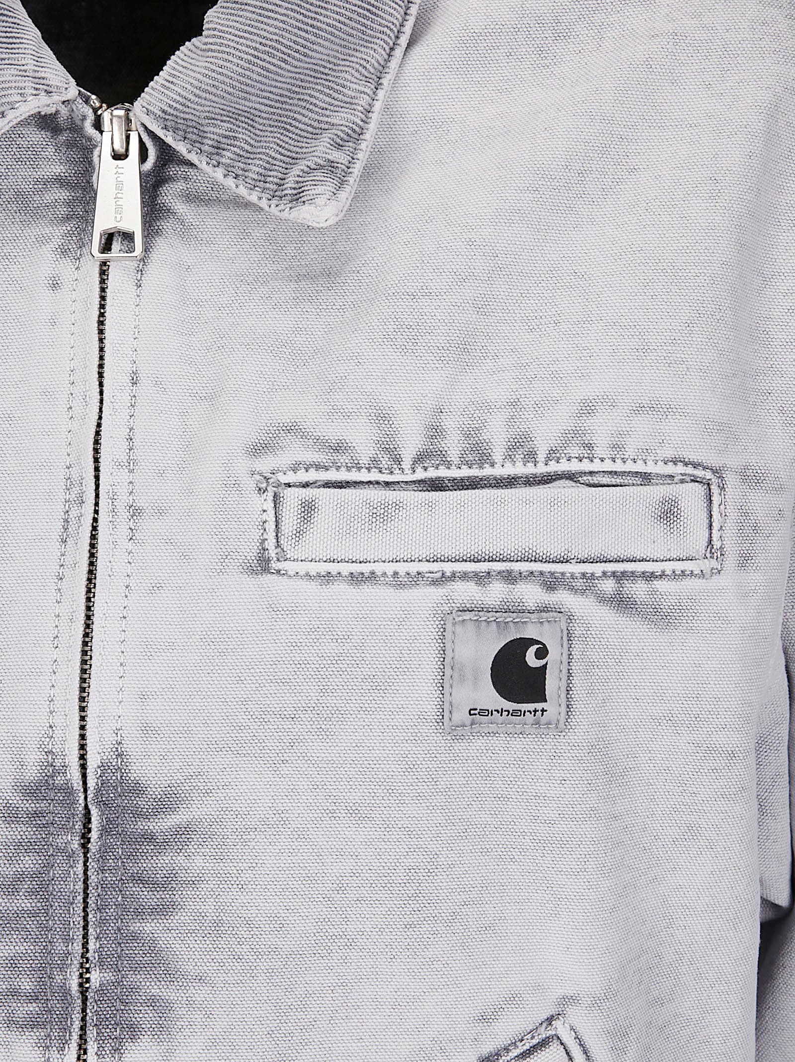 Carhartt Emery Jacket With Collar And Pockets In White