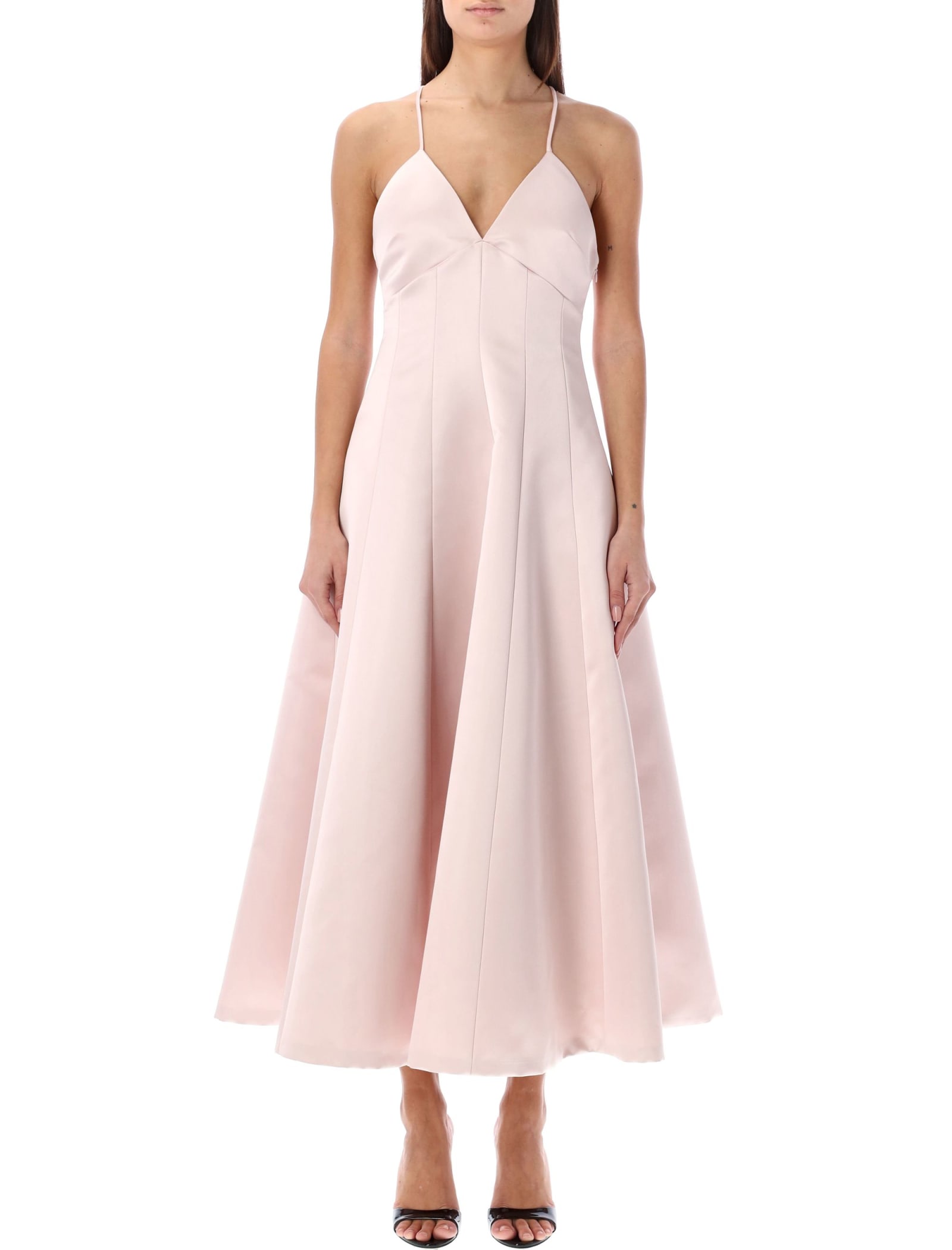 Shop Philosophy Di Lorenzo Serafini Duchesse Dress In Rosa