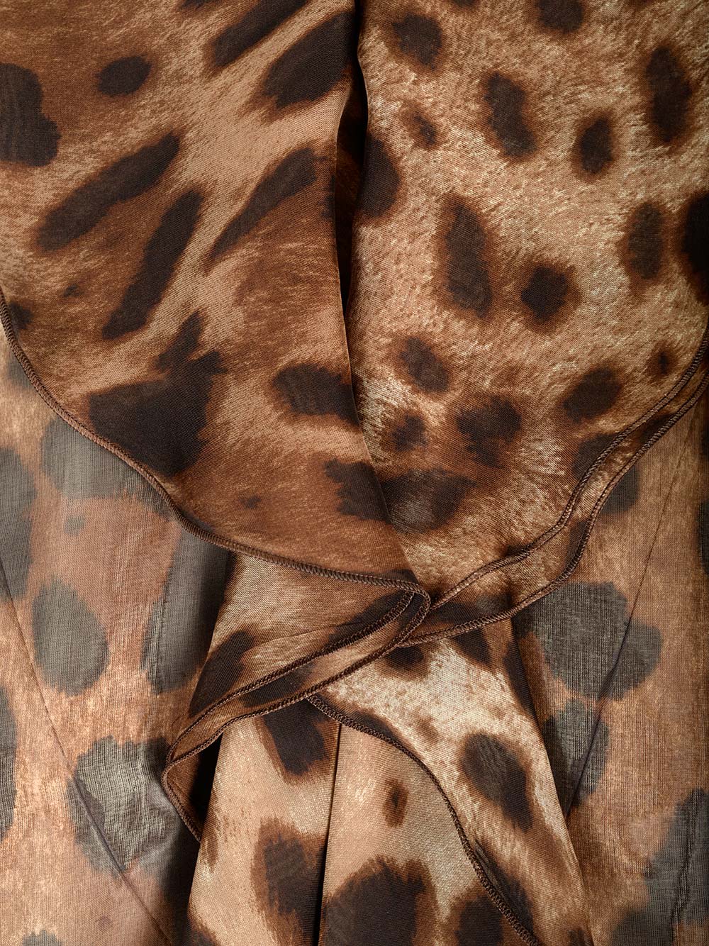 Shop Dolce & Gabbana Animal Print Silk Blouse