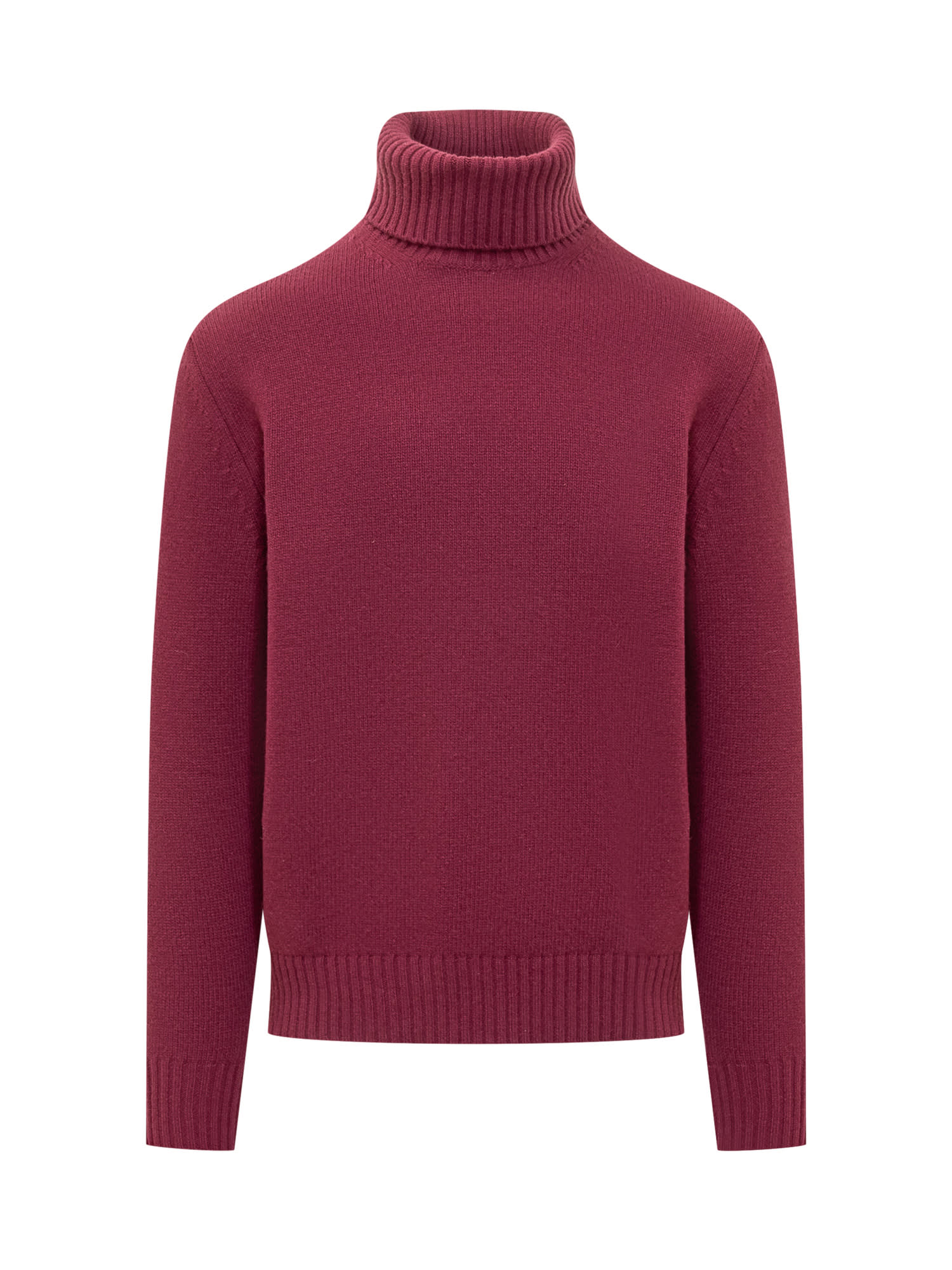 Shop Seven Gauge Merino Sweater In Bordeaux