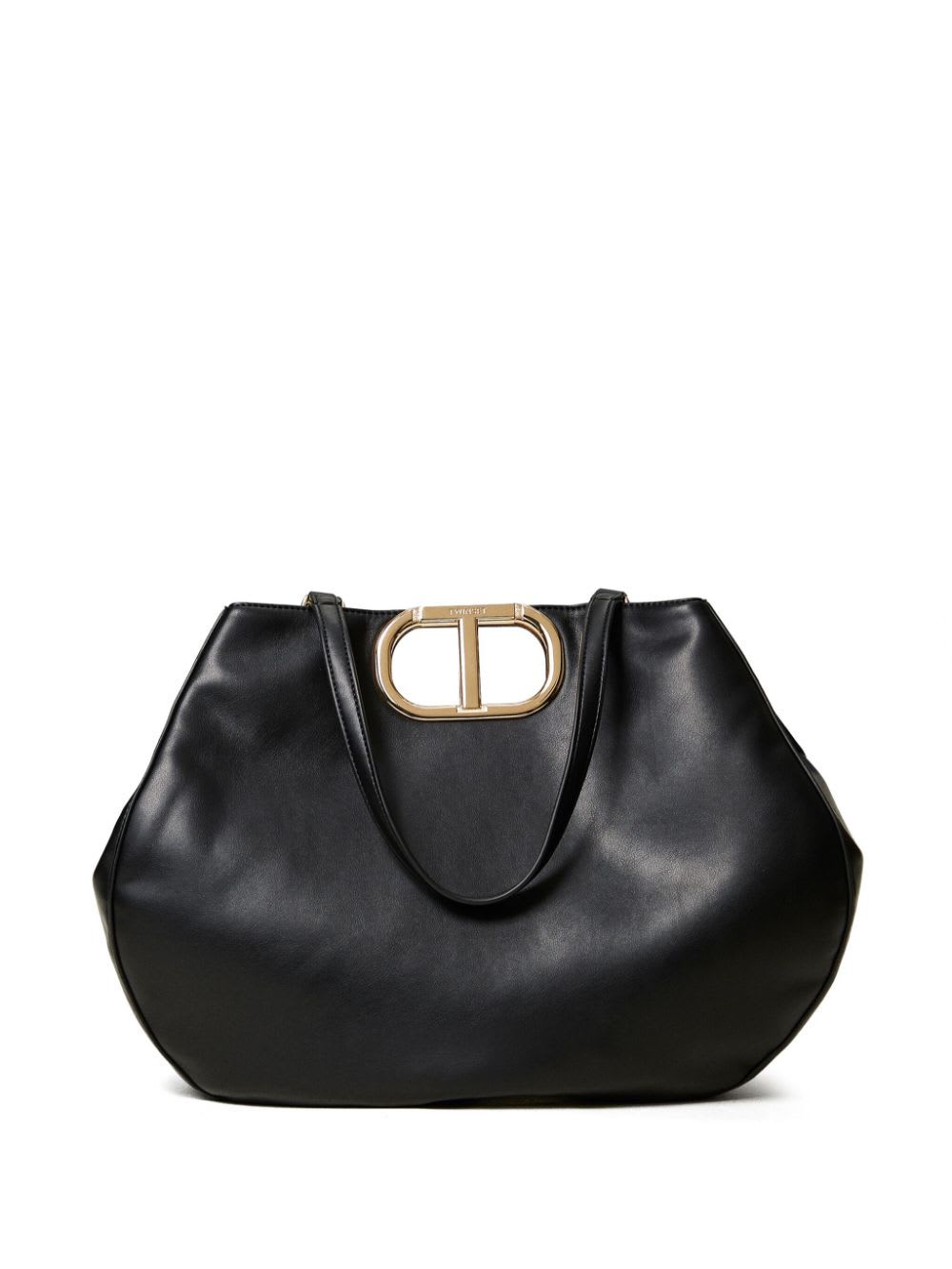 Shop Twinset Tote Bag In Black