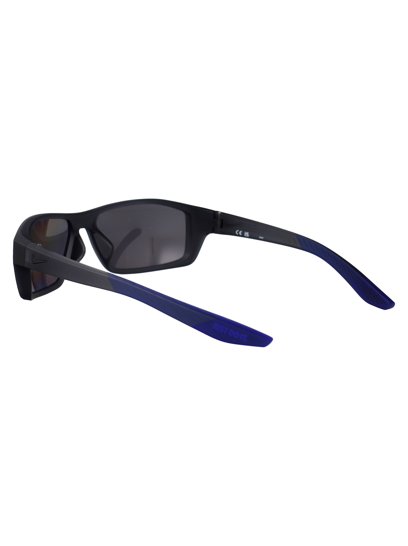 Nike Brazen Shadow Sunglasses In 012 Grey W/ Silver Flash Matte Dark Grey