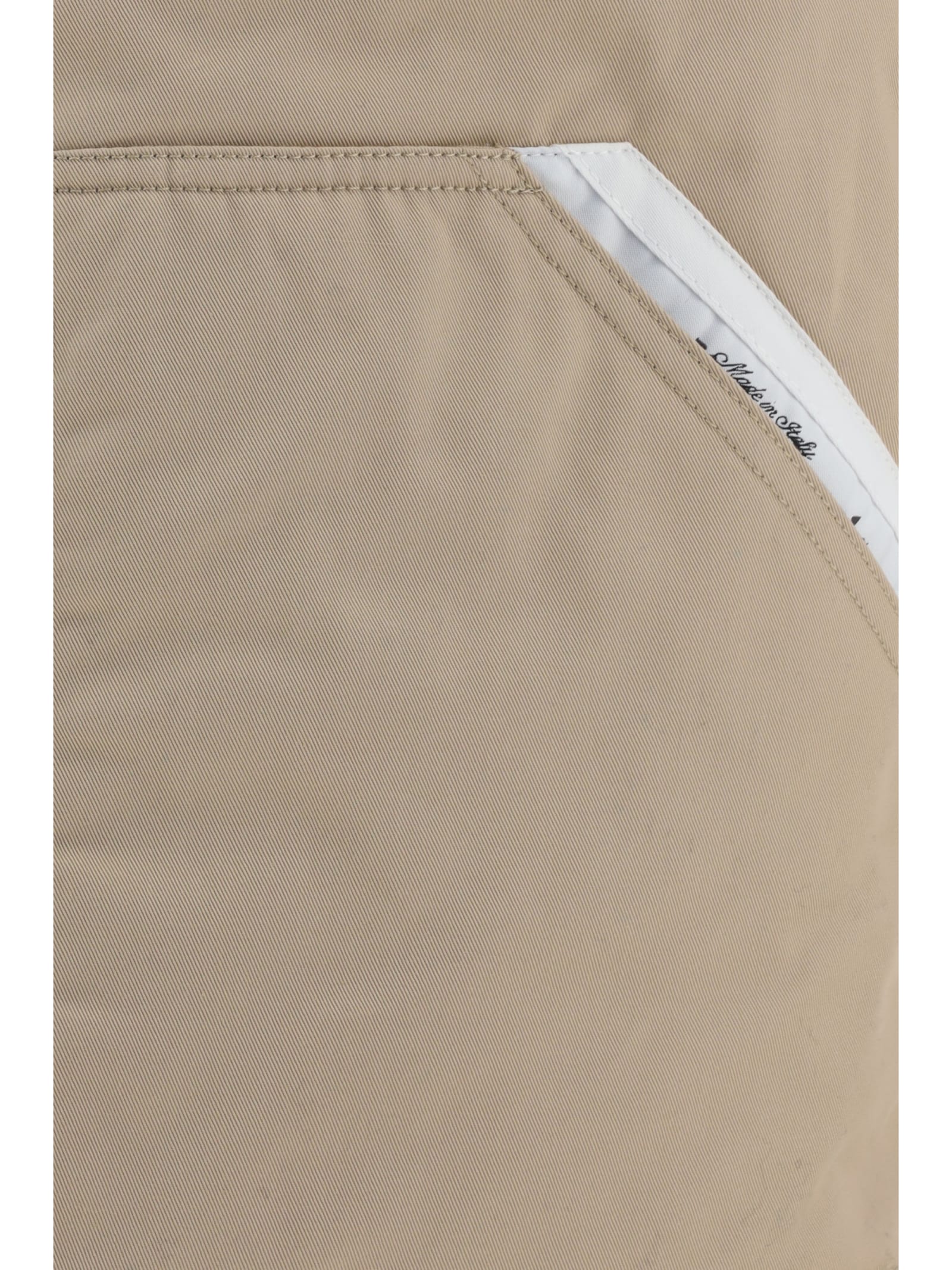 Palm Angels Full Zip Field Vest In Neutral