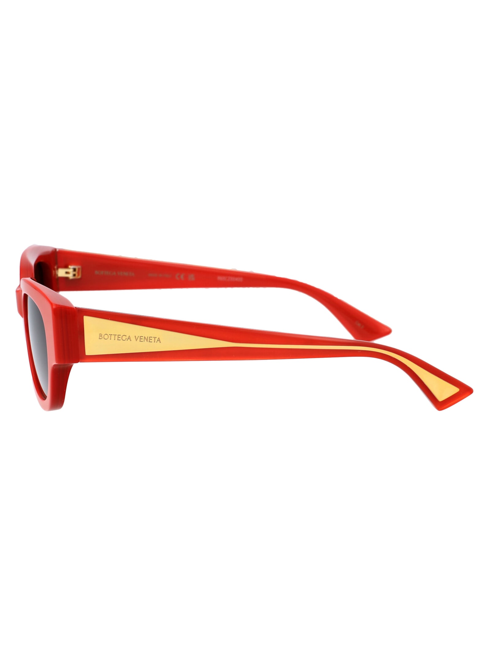 サングラス BOTTEGA VENETA Woman Sunglasses Orange BV1278SA 004 Bottega Veneta Sunglasses BV1278SA 004 Shiny Orange - eye-oo.com