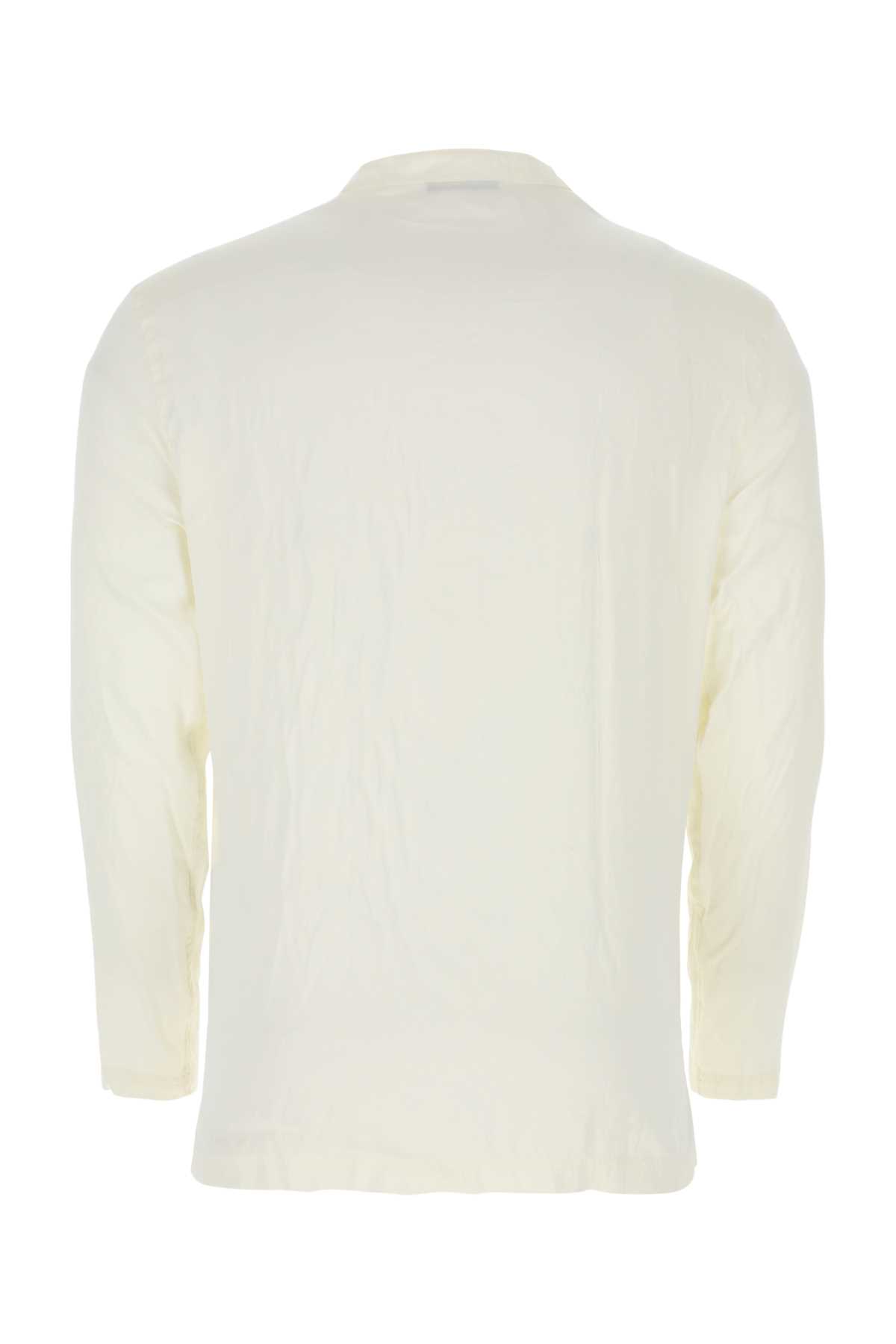 Shop Tom Ford White Stretch Satin Pyjama Shirt In 105