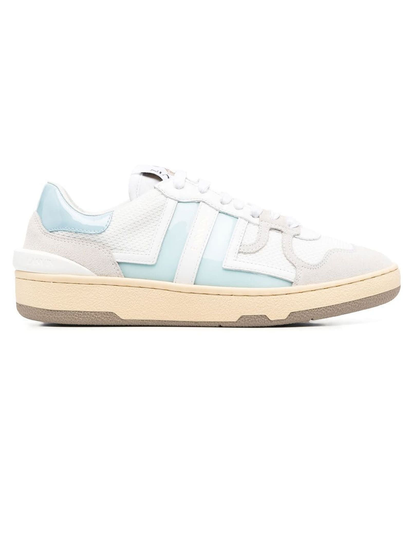 Lanvin White Calf Leather Clay Sneakers