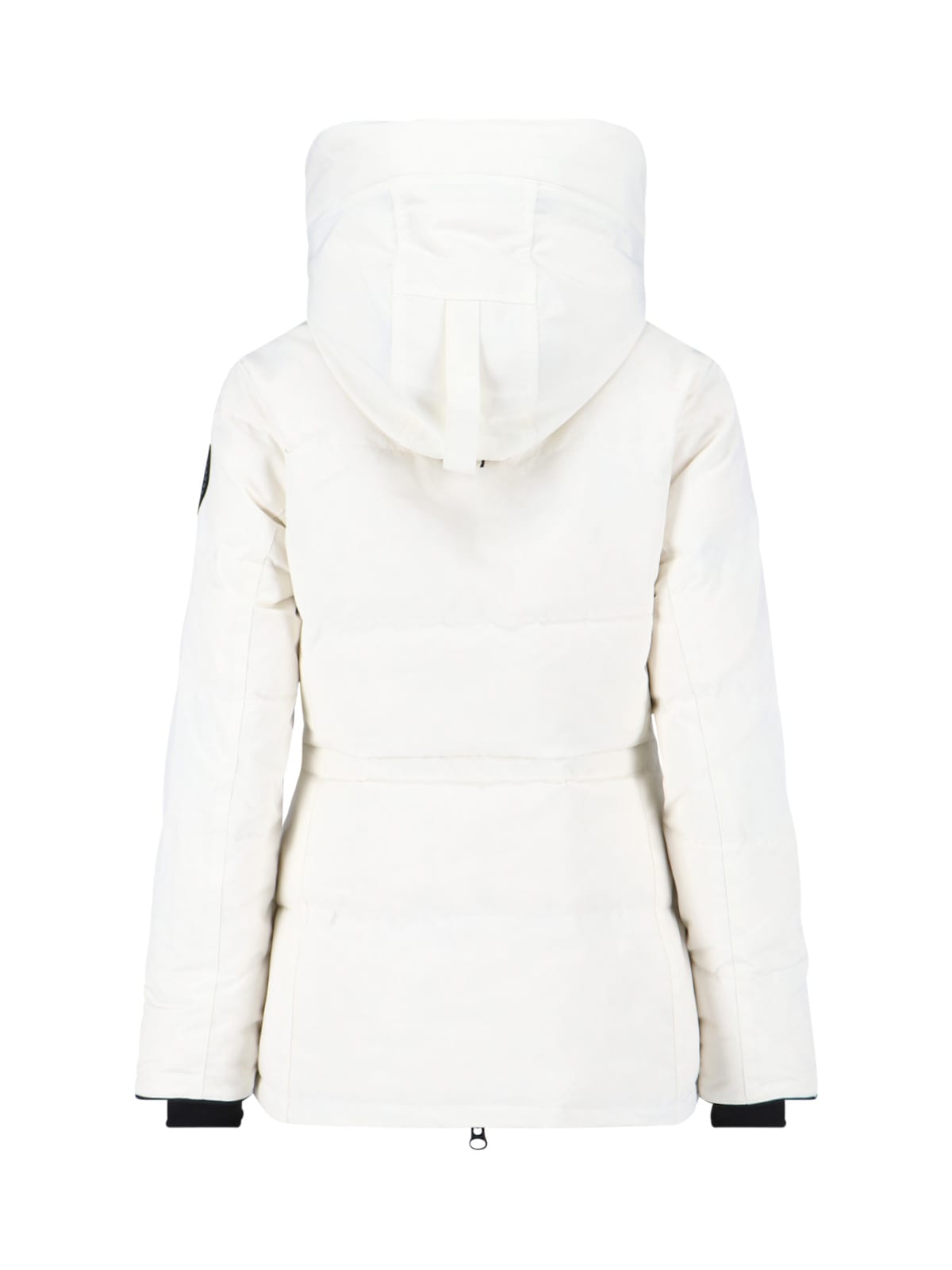 Canada Goose Hooded Jacket With Side Pockets And Cuffs In White