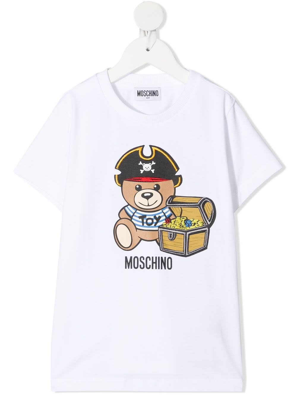 Moschino Jersey T-shirt With Teddy Bear Print