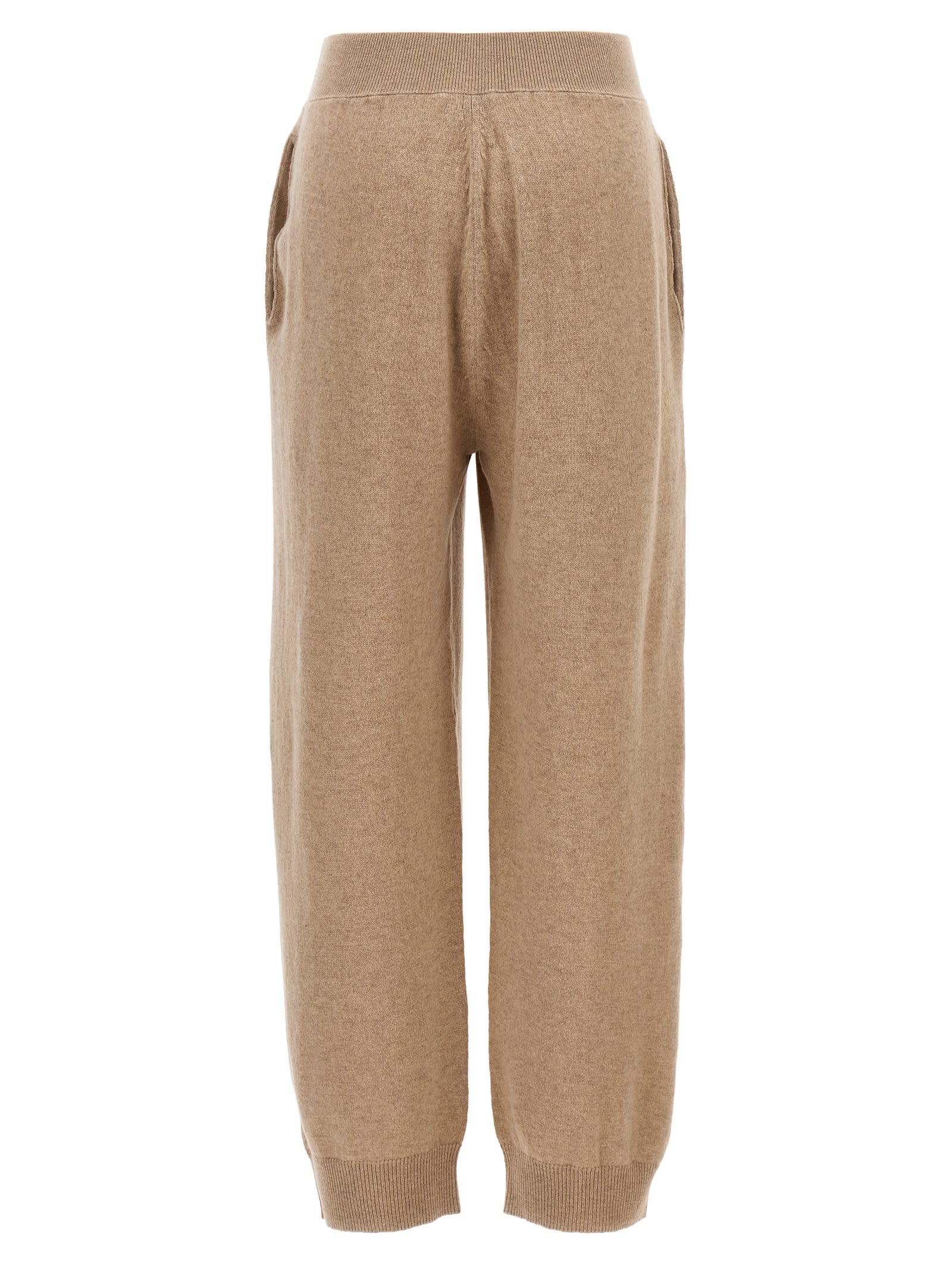 Shop Stella Mccartney Knitted Pants In Beige