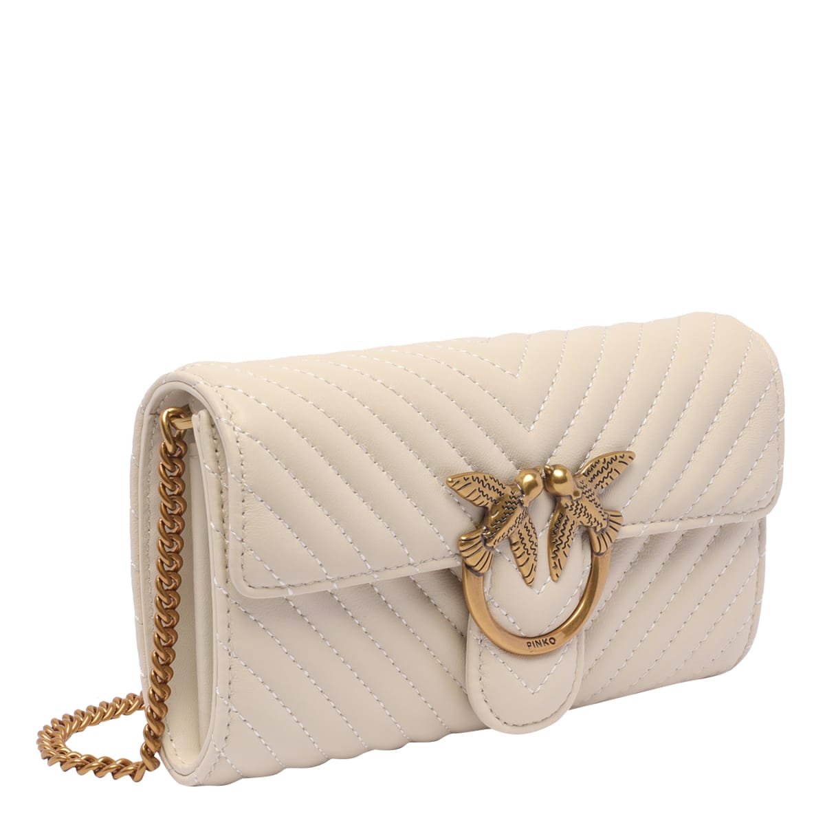 Shop Pinko Love Bag One Wallet In White