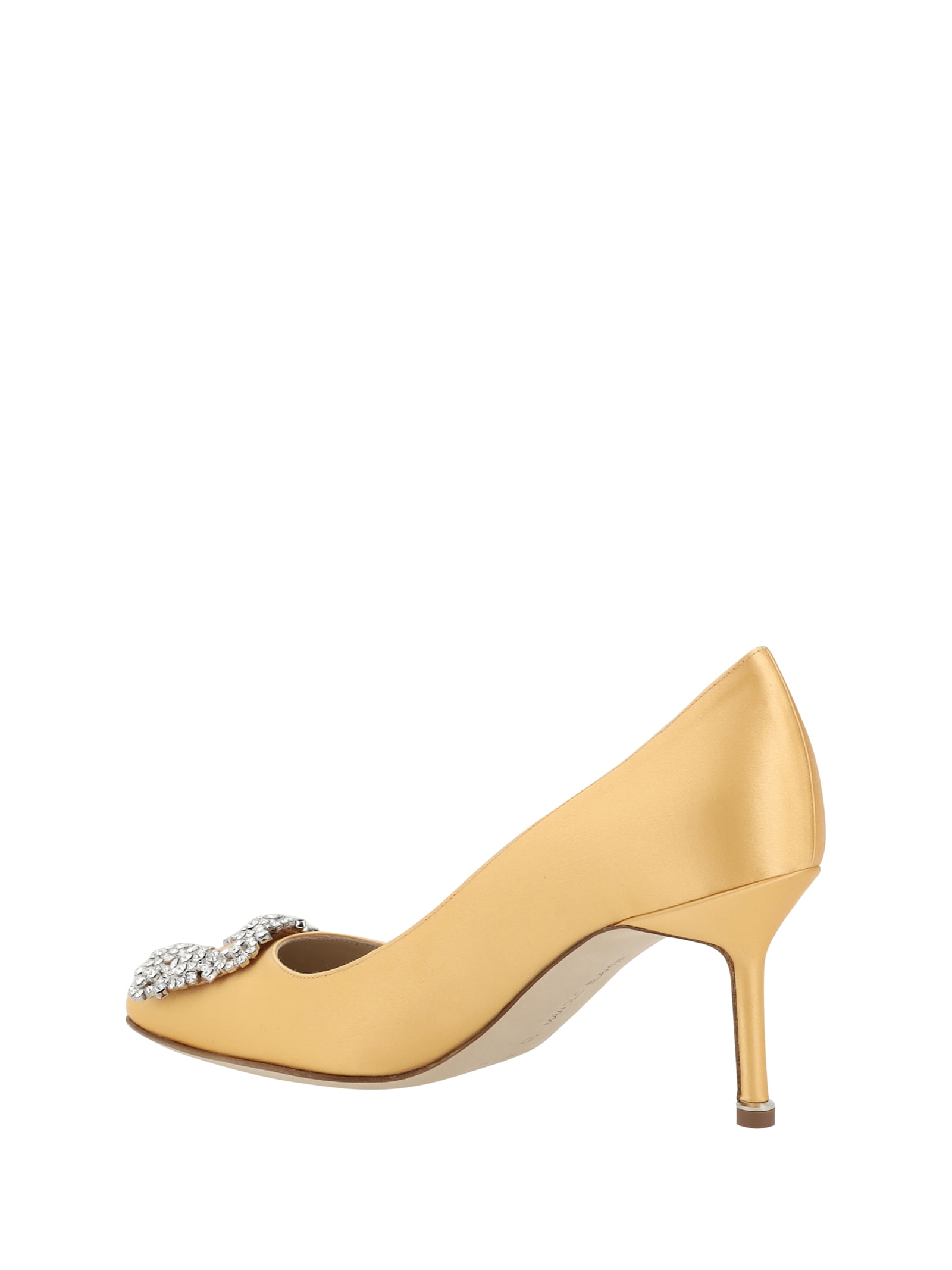 Manolo Blahnik Hangisi 70mm Crystal-buckle Pumps In Mora