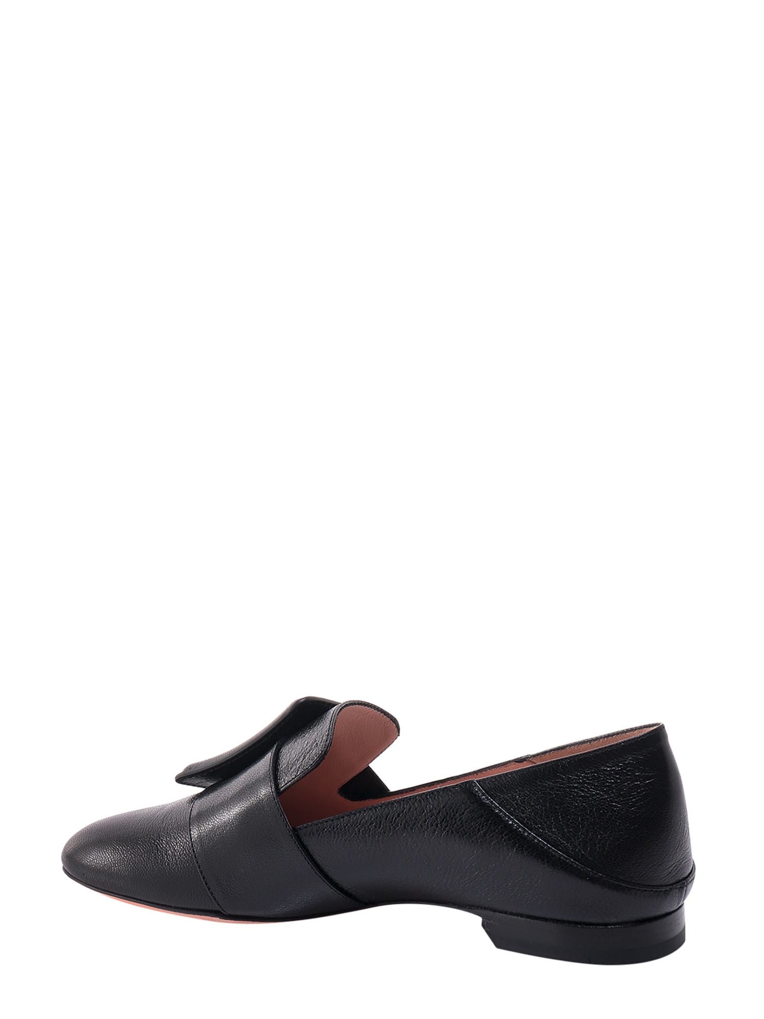 Bally Janelle Buckled Leather Loafers In Black