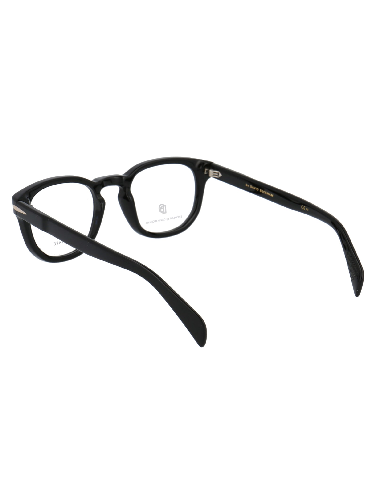 Shop Db Eyewear By David Beckham Db 7050 Glasses In Bsc Black Silver