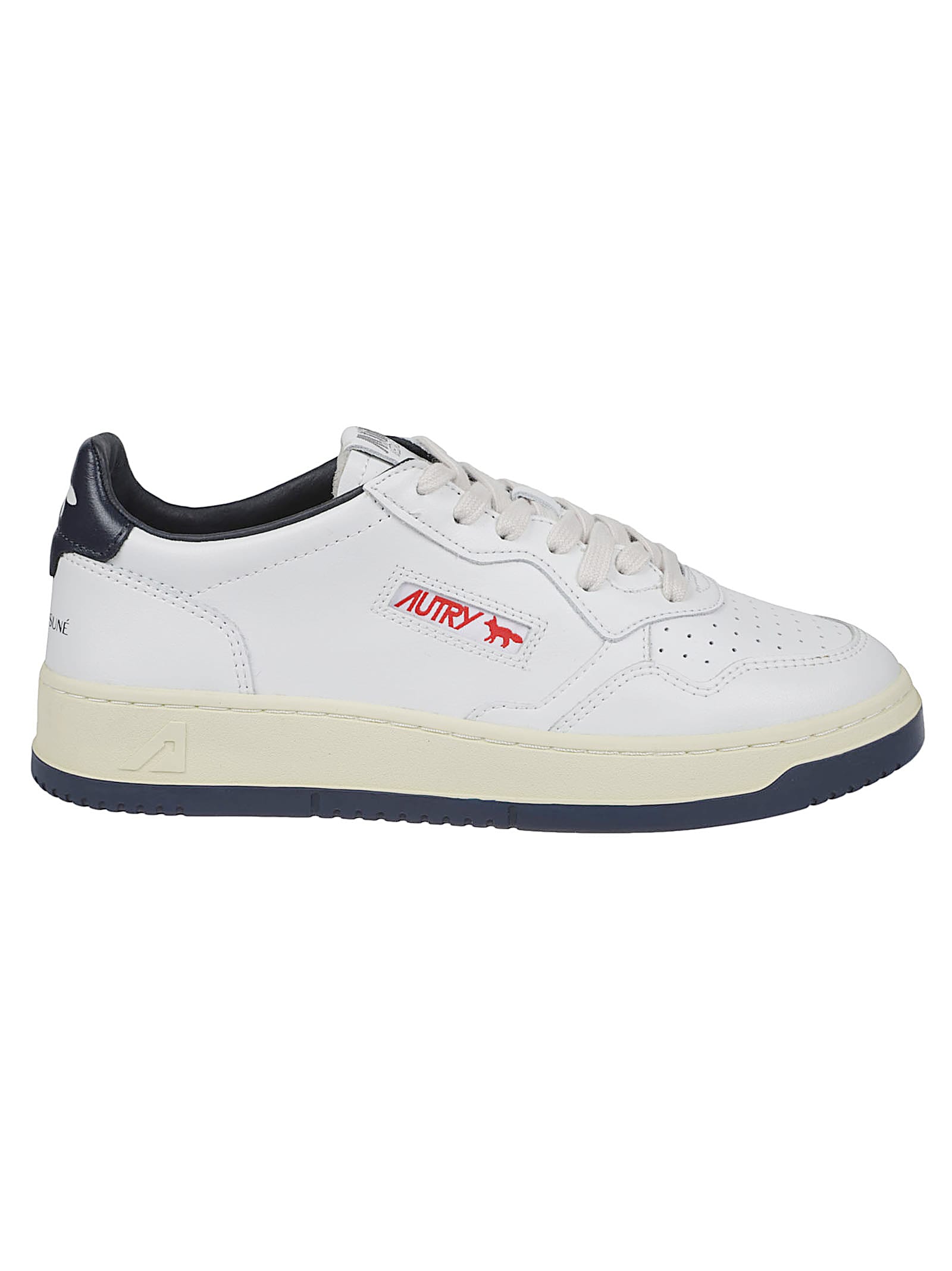 Autry X Maison Kitsune Medalist Low Top Sneakers In Multi
