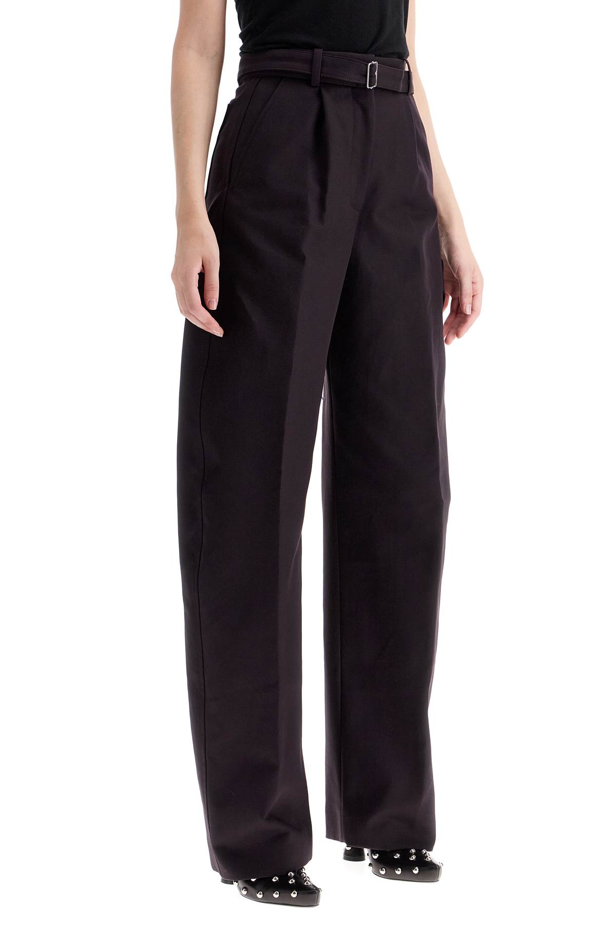 Shop Lanvin Balloon Canvas Pants For A In Encre Japonaise (purple)