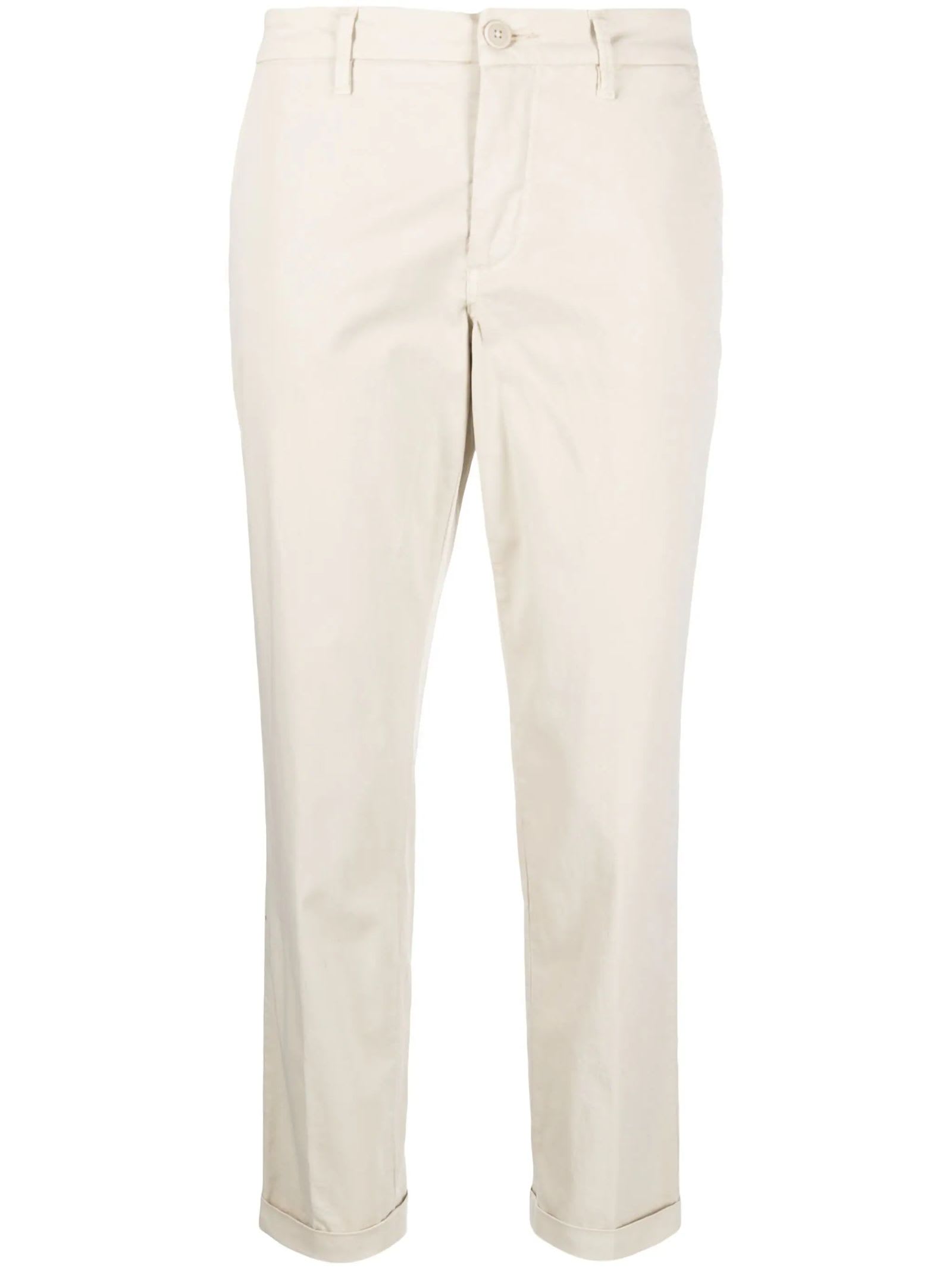 Light Beige Cotton Trousers