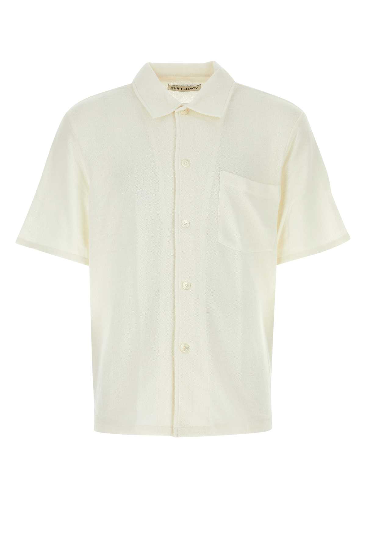 Shop Our Legacy Ivory Polyester Blend Shirt In Whiteboucle