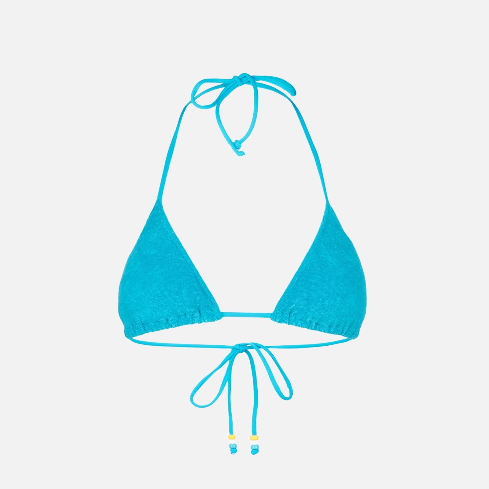 Mc2 Saint Barth Woman Terry Triangle Top Swimsuit With Charms