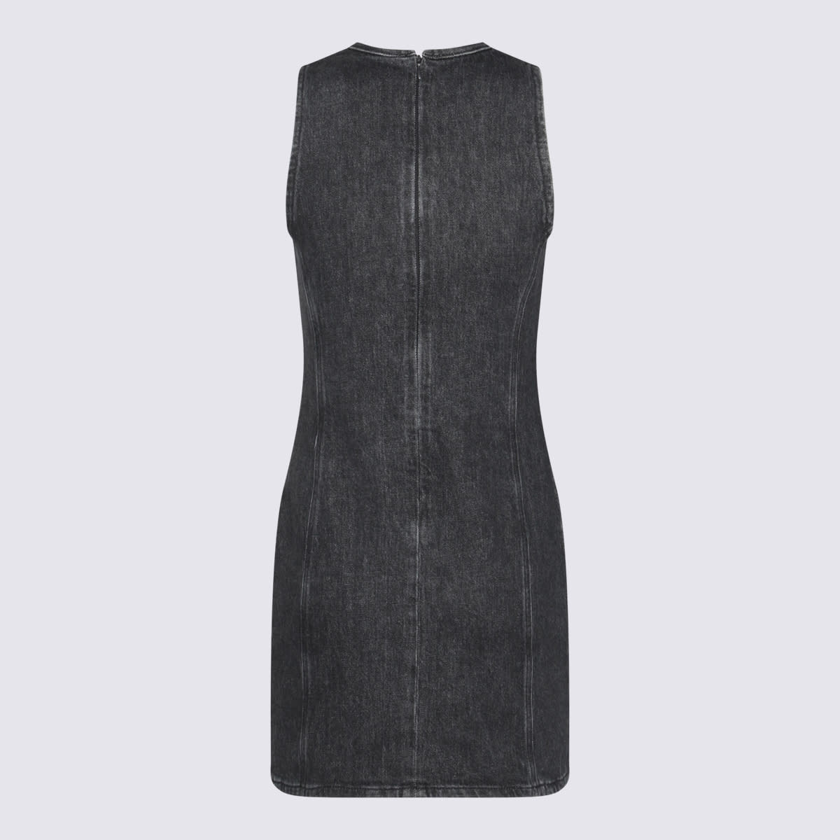 Shop Diesel Black Cotton Dress