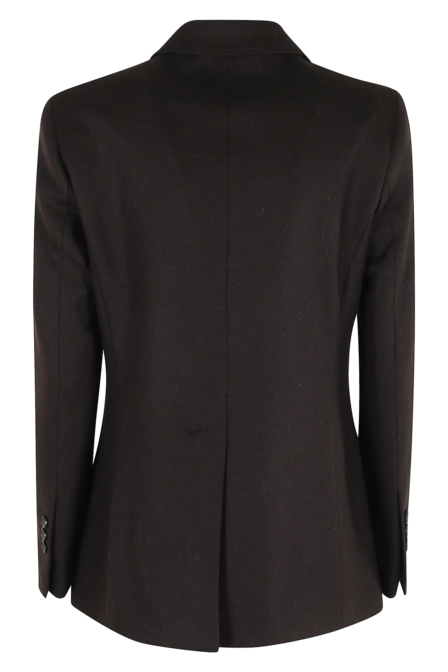 Seventy Double-breasted Wool Blazer In Brown