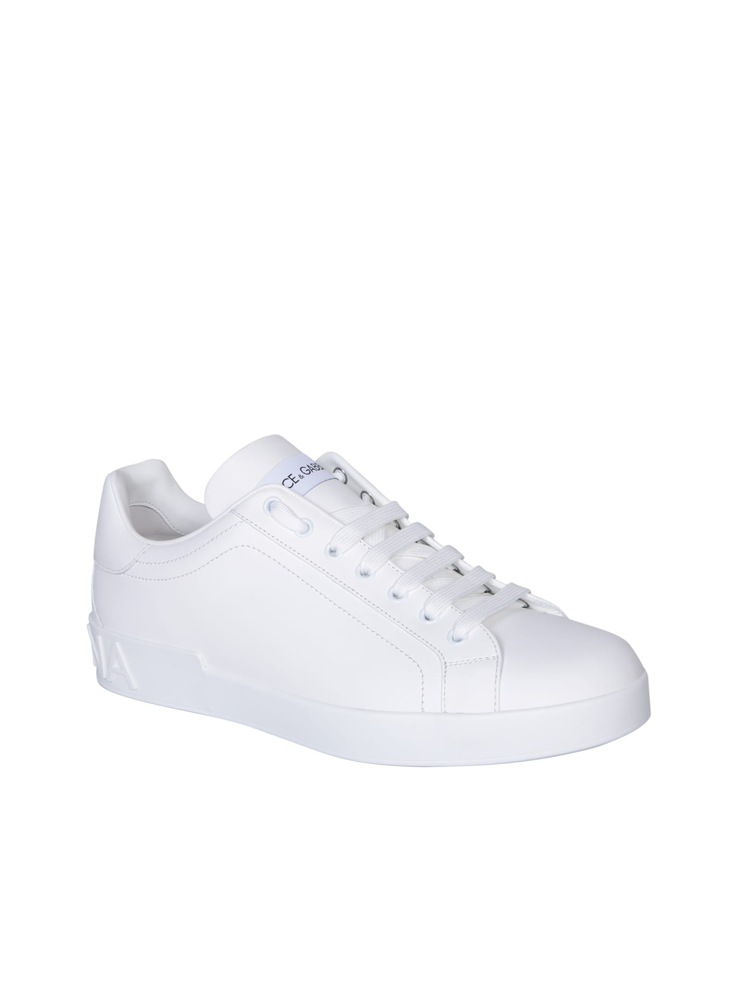 Shop Dolce & Gabbana Portofino White Sneakers