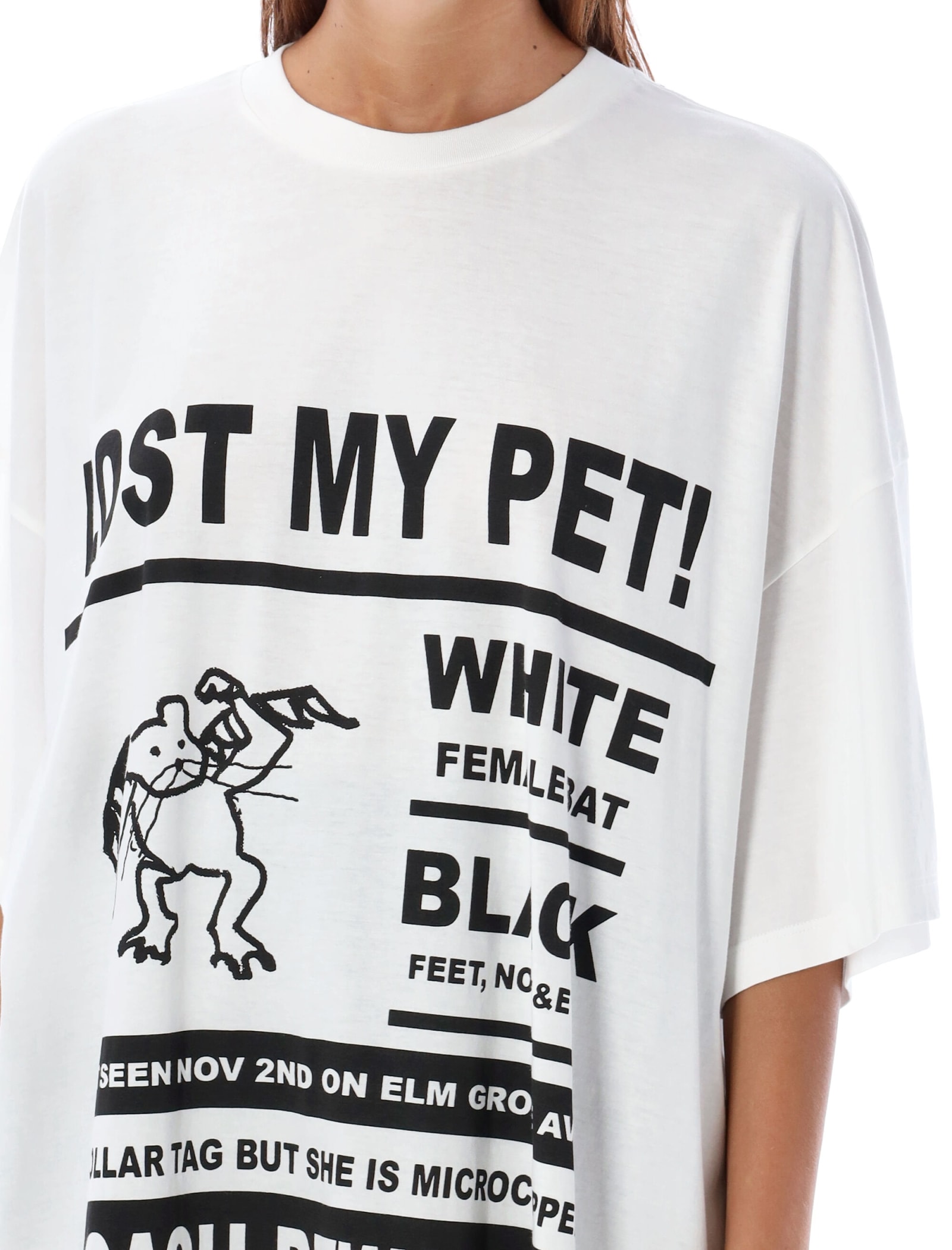 MM6 MAISON MARGIELA LOST PET MAXI T-SHIRT 