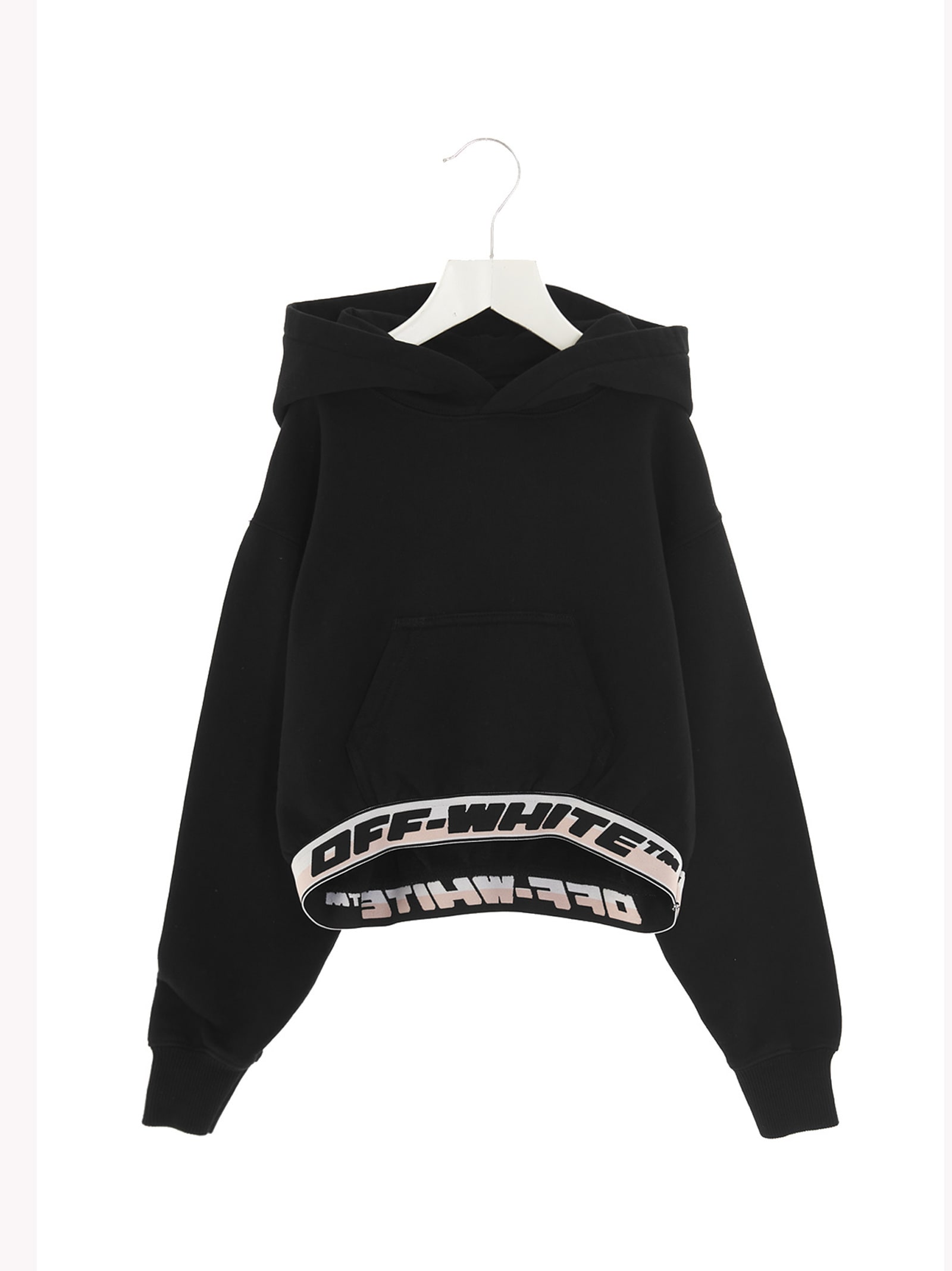 Off-White Logo Cropped Hoodie